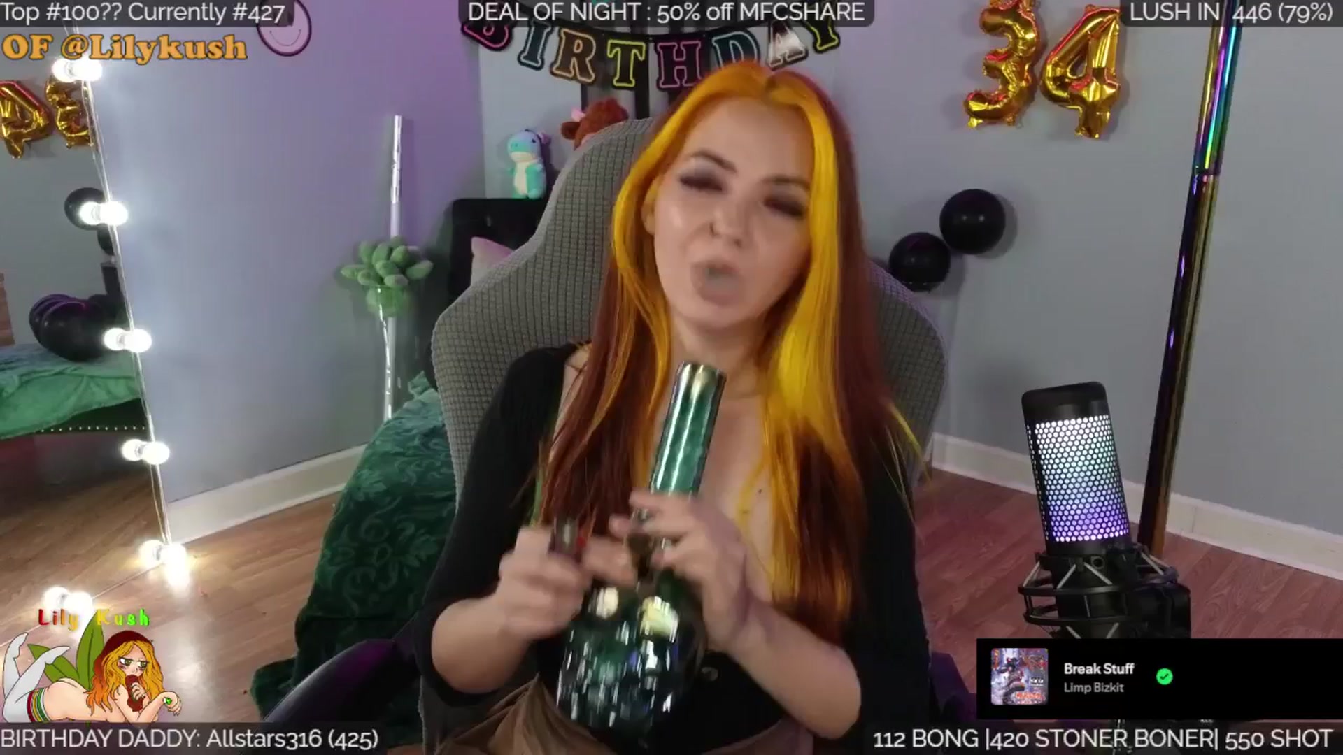 Gallery image thumbnail from BdayLilyKush's myfreecams stream on, 11/29/2025, 05:45 image 1 of 20