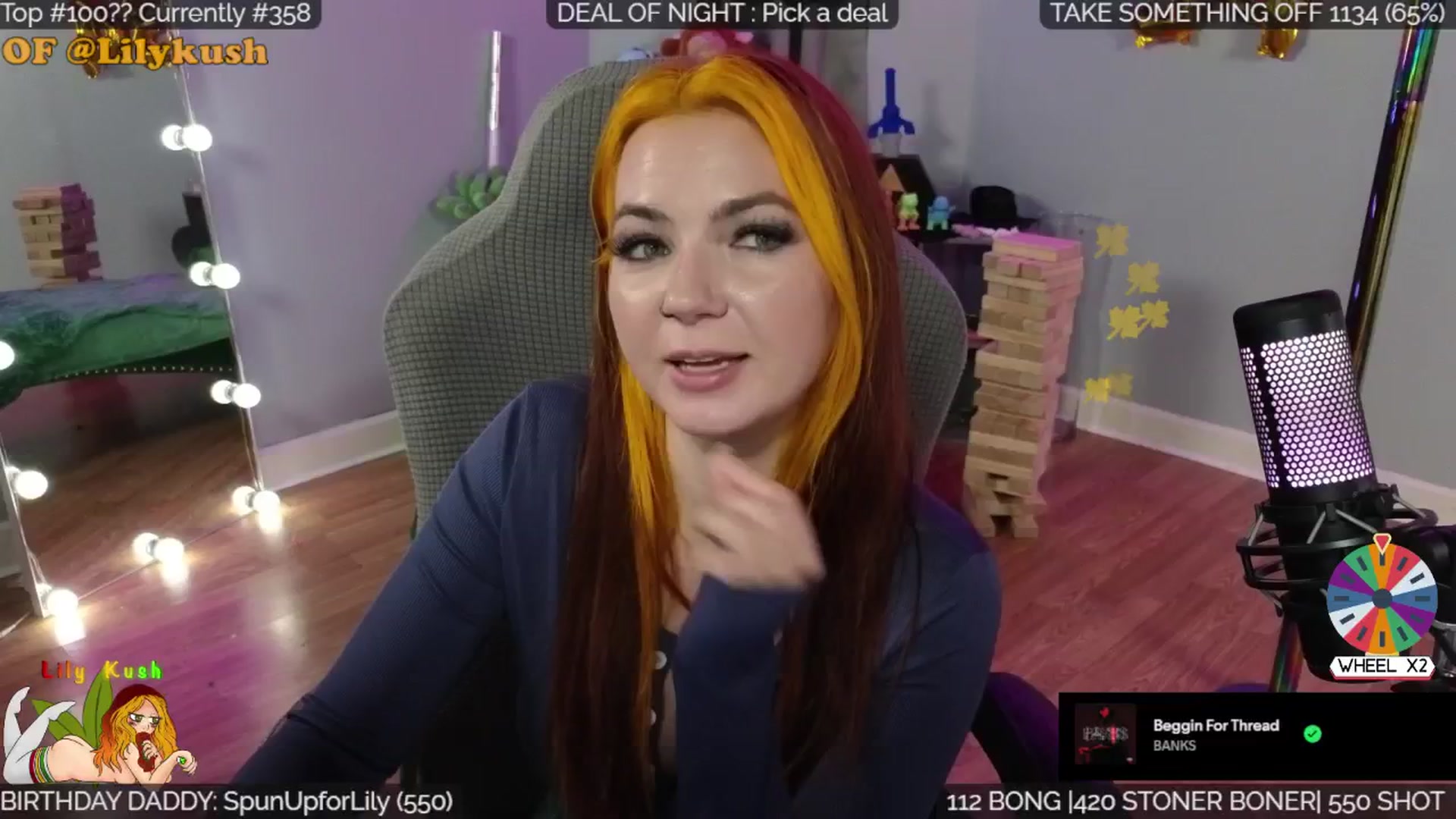 Gallery image thumbnail from BdayLilyKush's myfreecams stream on, 12/01/2025, 24:08 image 3 of 20