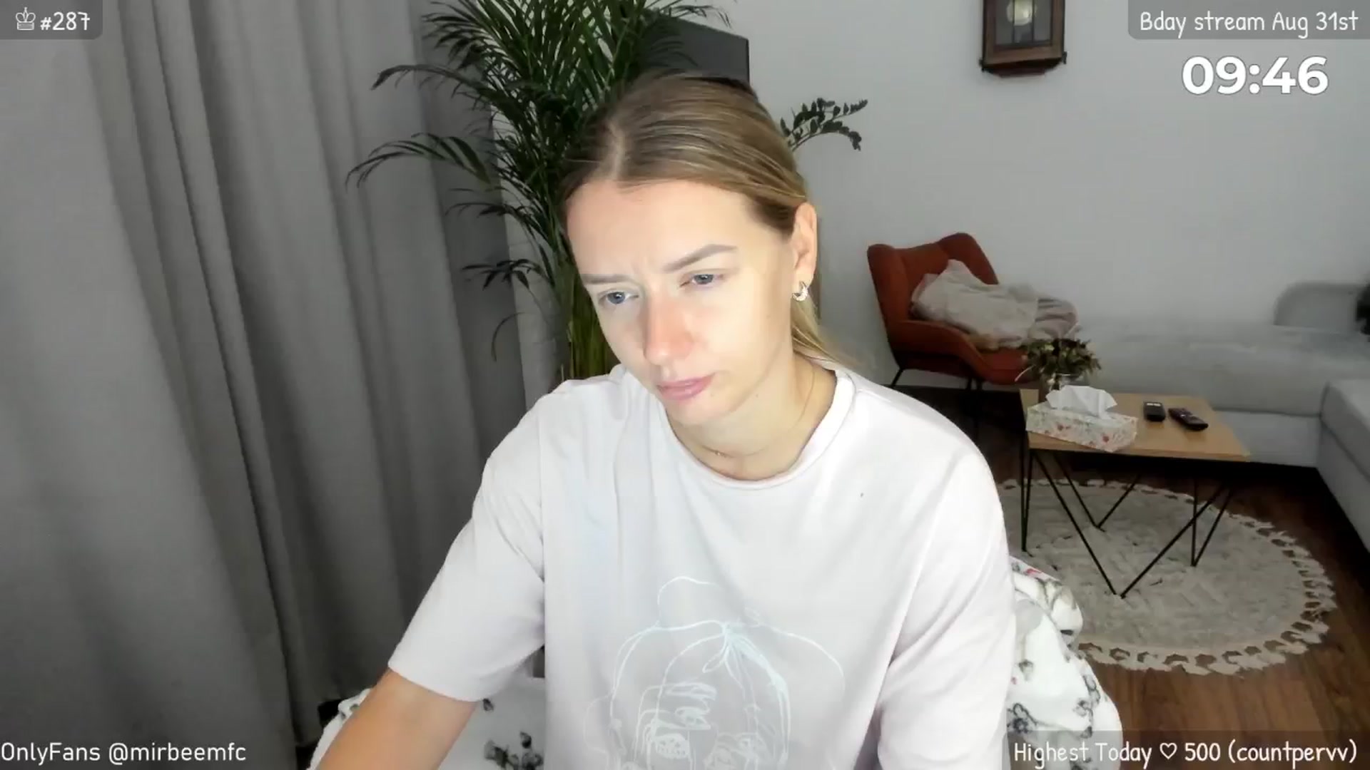 Gallery image thumbnail from BdayMonthMir's myfreecams stream on, 08/19/2024, 24:48 image 16 of 20