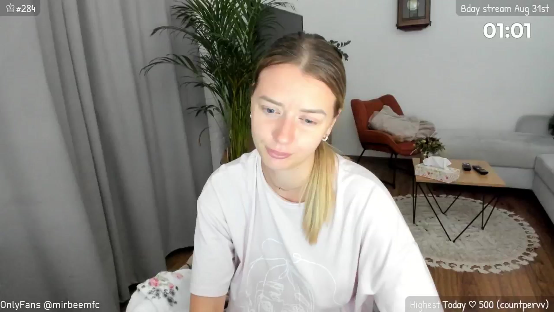 Gallery image thumbnail from BdayMonthMir's myfreecams stream on, 08/19/2024, 24:48 image 19 of 20