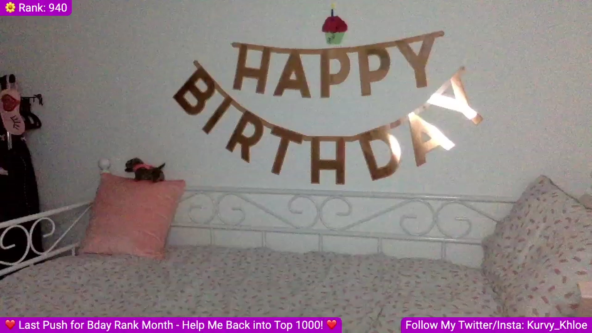 Gallery image thumbnail from Bday_Khloe's myfreecams stream on, 04/30/2023, 23:18 image 20 of 20