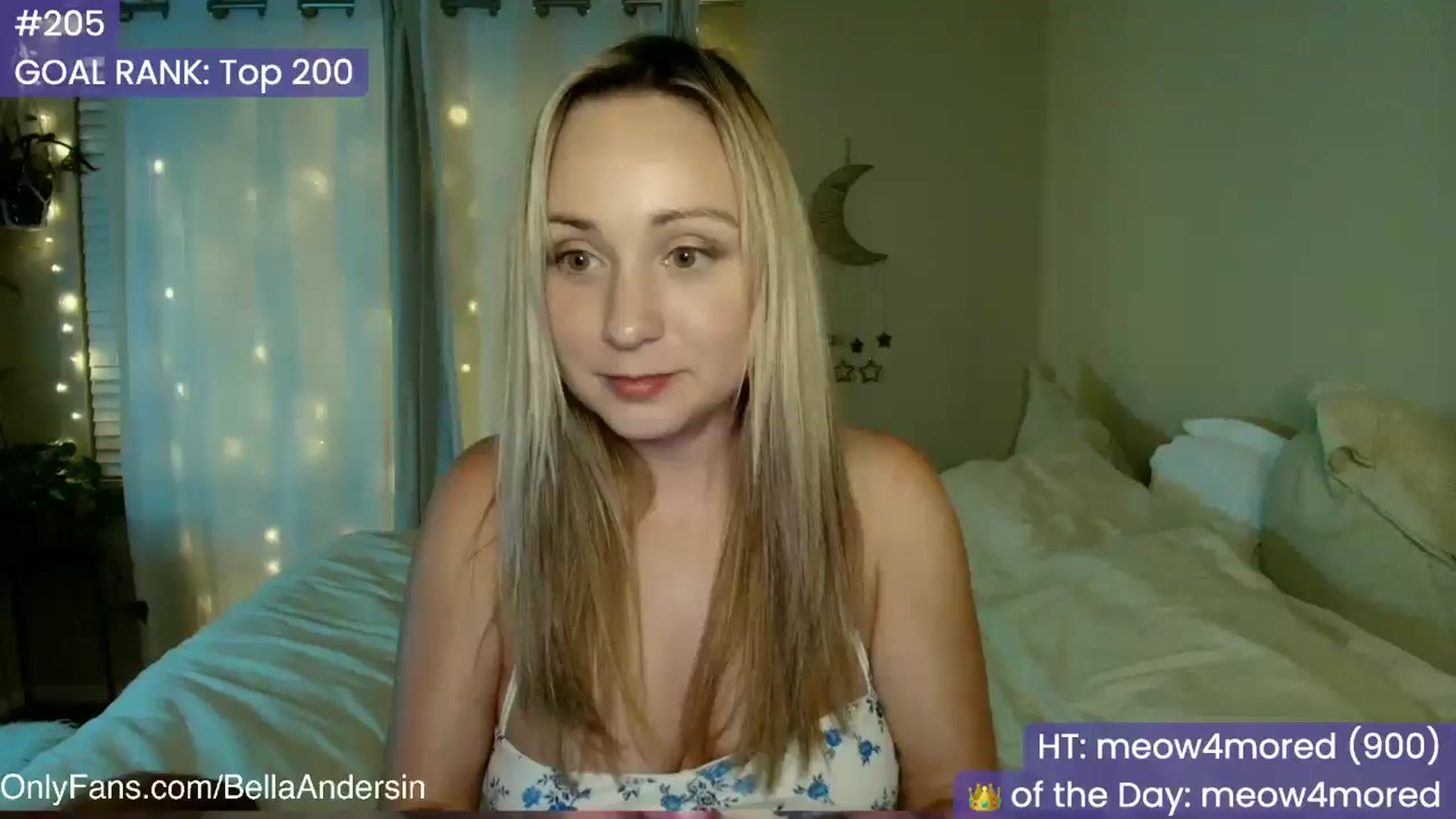 Gallery image thumbnail from BellaAndersin's myfreecams stream on, 10/05/2025, 04:25 image 1 of 20