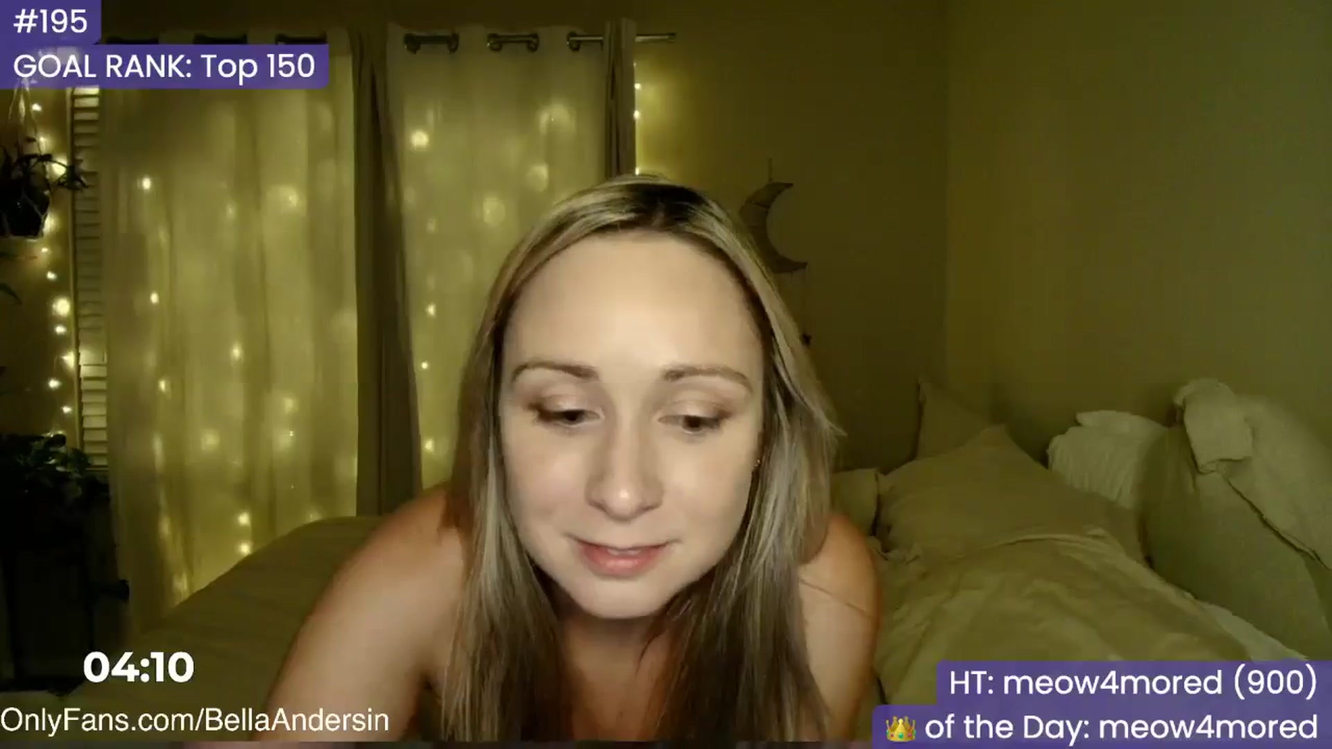 Gallery image thumbnail from BellaAndersin's myfreecams stream on, 10/05/2025, 04:25 image 18 of 20