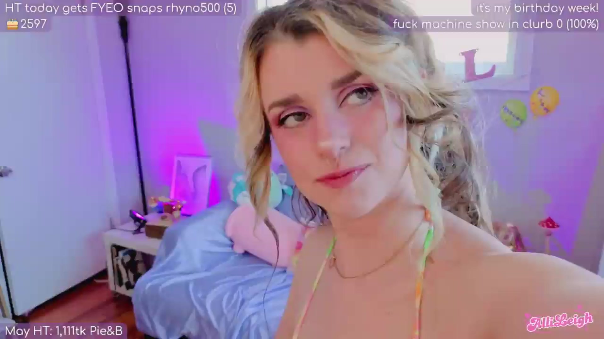 Gallery image thumbnail from BirthdayAlli's myfreecams stream on, 07/07/2026, 24:01 image 2 of 20
