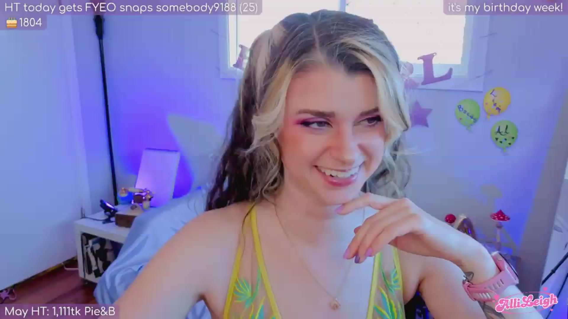 Gallery image thumbnail from BirthdayAlli's myfreecams stream on, 07/08/2026, 24:39 image 4 of 20