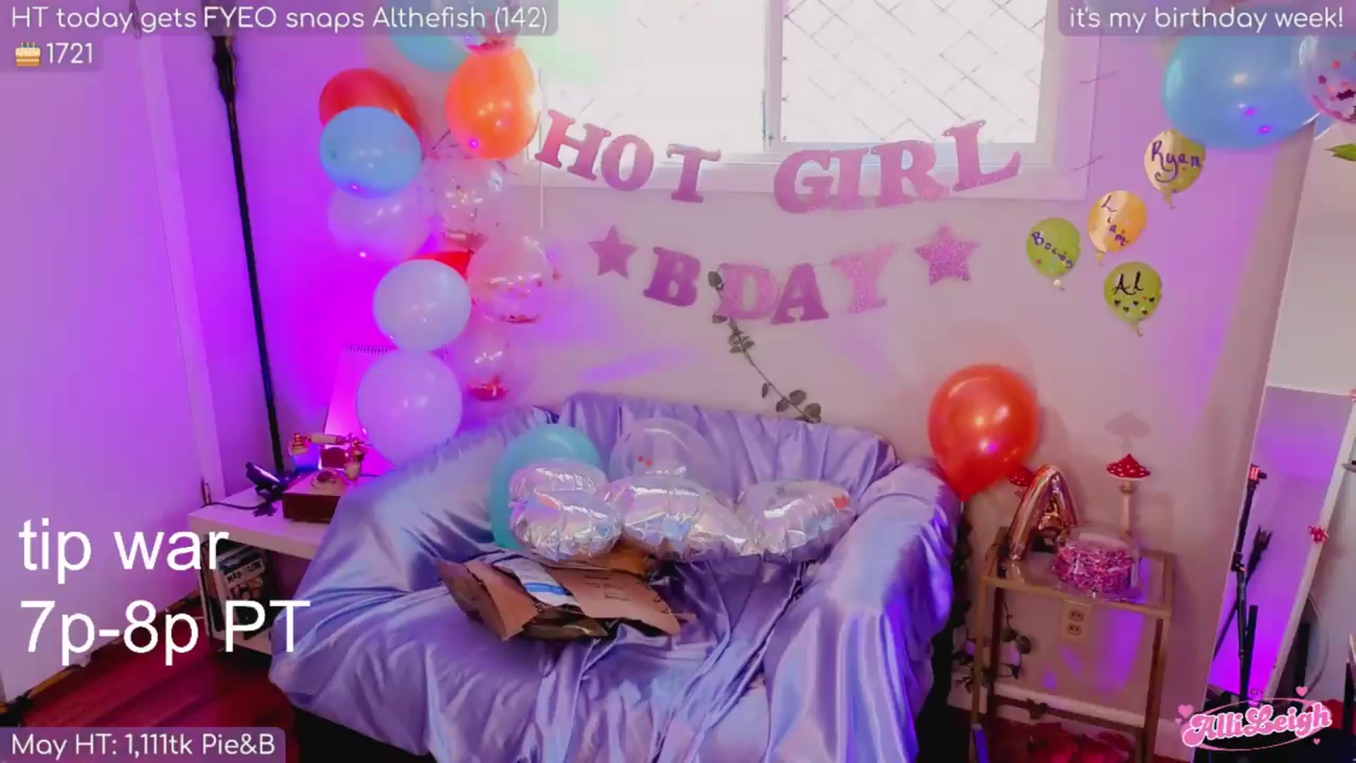 Gallery image thumbnail from BirthdayAlli's myfreecams stream on, 07/12/2026, 03:49 image 6 of 20