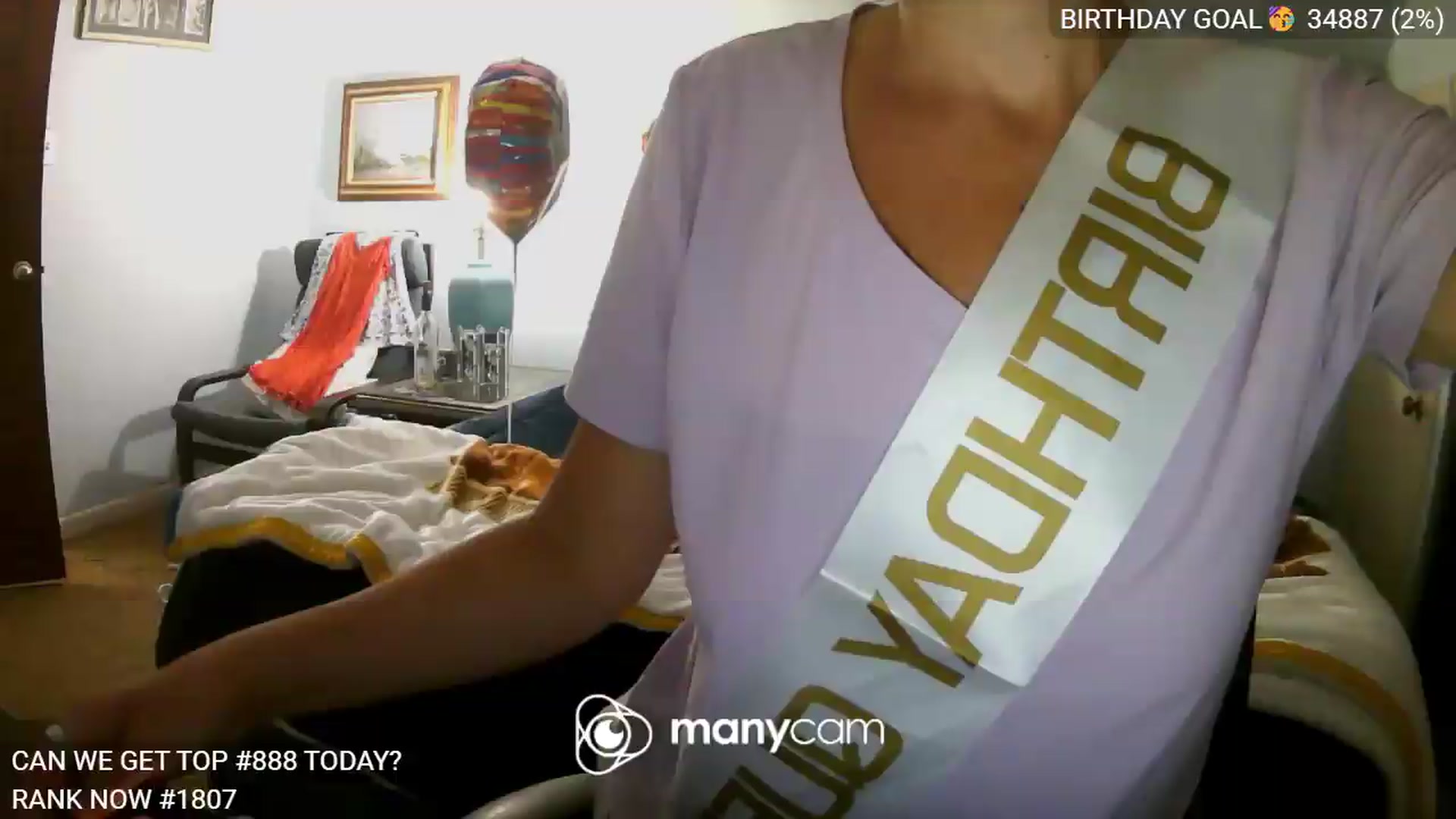 Gallery image thumbnail from BirthdayBella's myfreecams stream on, 06/10/2026, 24:57 image 16 of 20