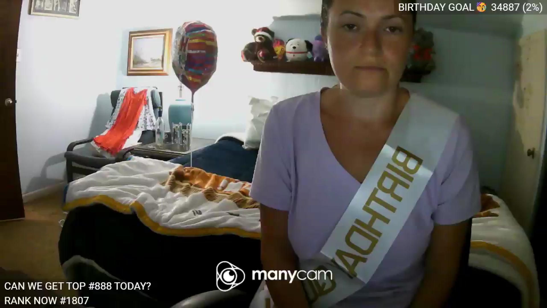 Gallery image thumbnail from BirthdayBella's myfreecams stream on, 06/10/2026, 24:57 image 17 of 20