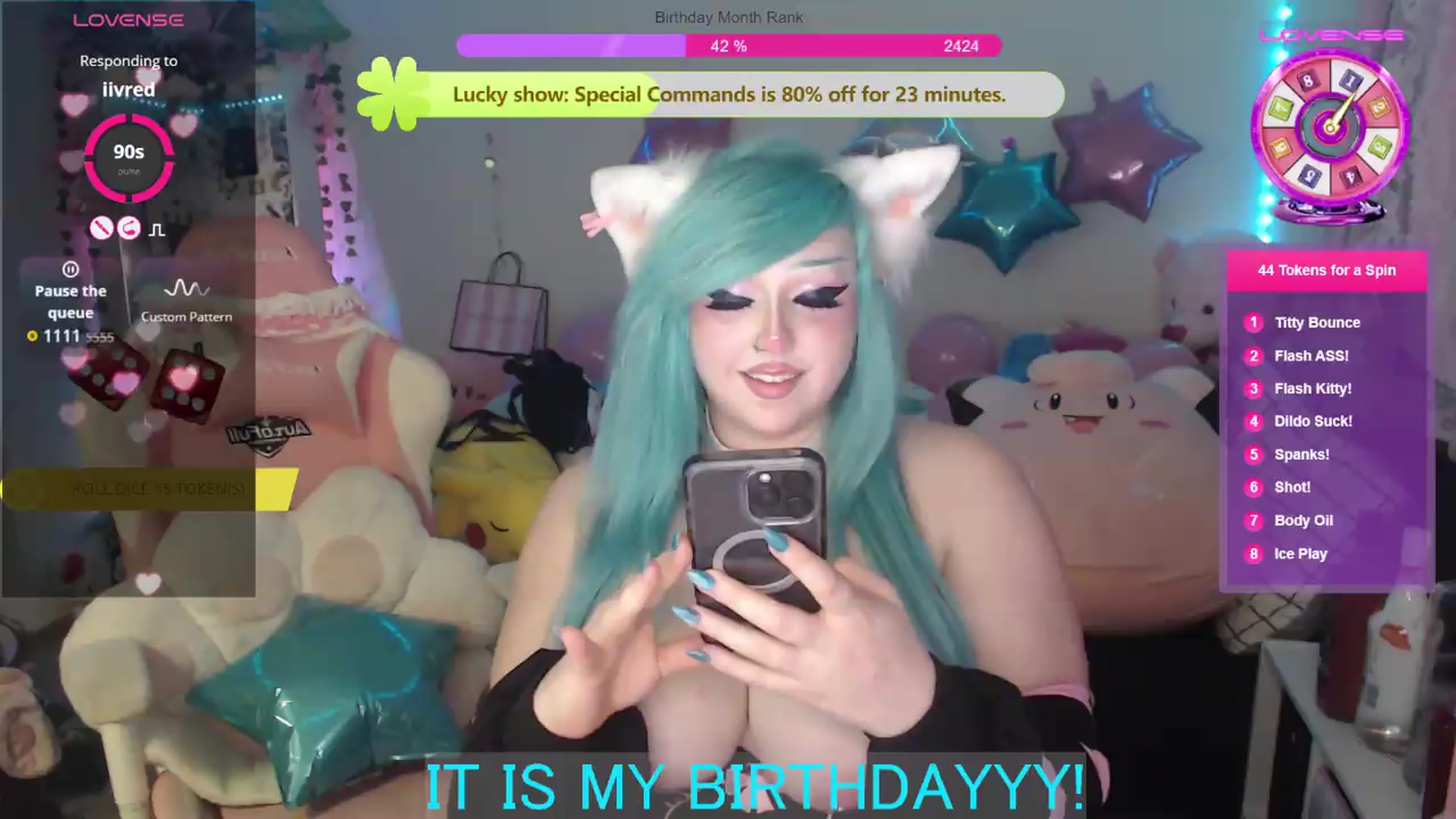 Gallery image thumbnail from BirthdayBouncyyy's myfreecams stream on, 08/23/2026, 12:39 image 8 of 20