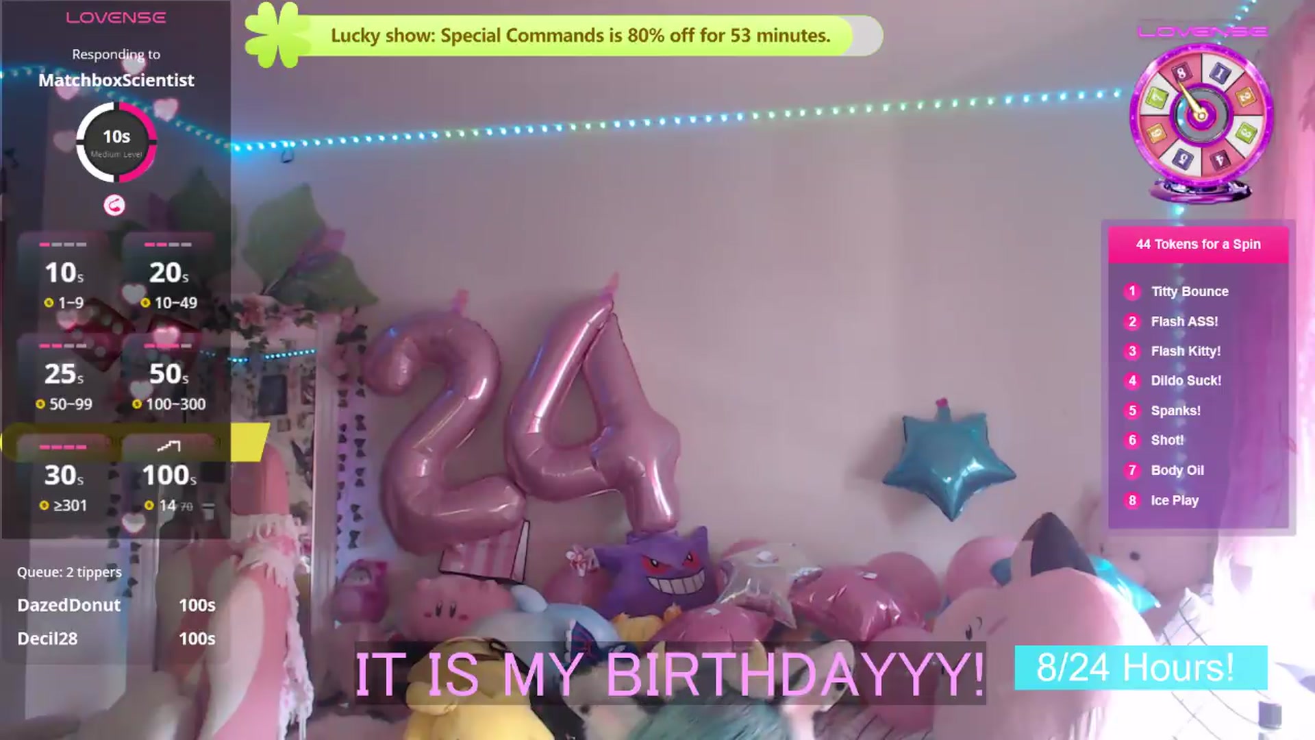Gallery image thumbnail from BirthdayBouncyyy's myfreecams stream on, 08/23/2026, 20:40 image 3 of 20