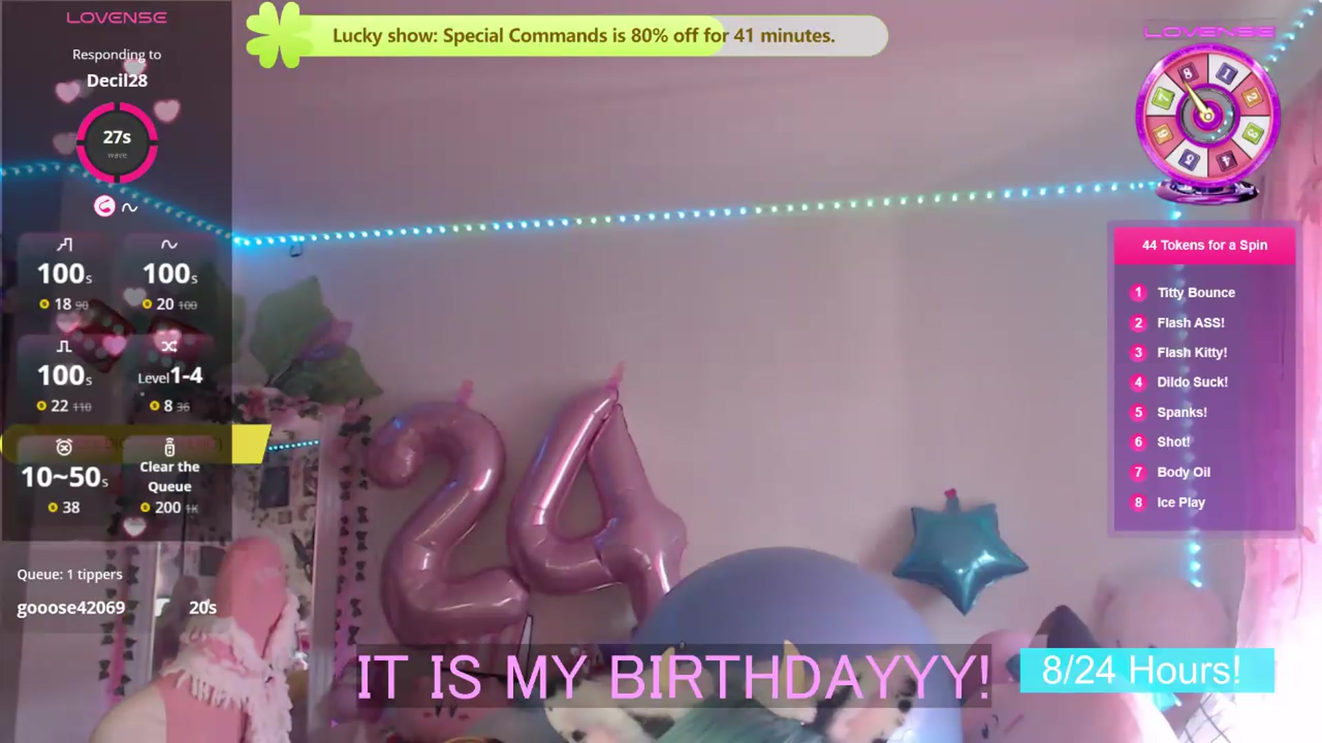 Gallery image thumbnail from BirthdayBouncyyy's myfreecams stream on, 08/23/2026, 20:40 image 4 of 20