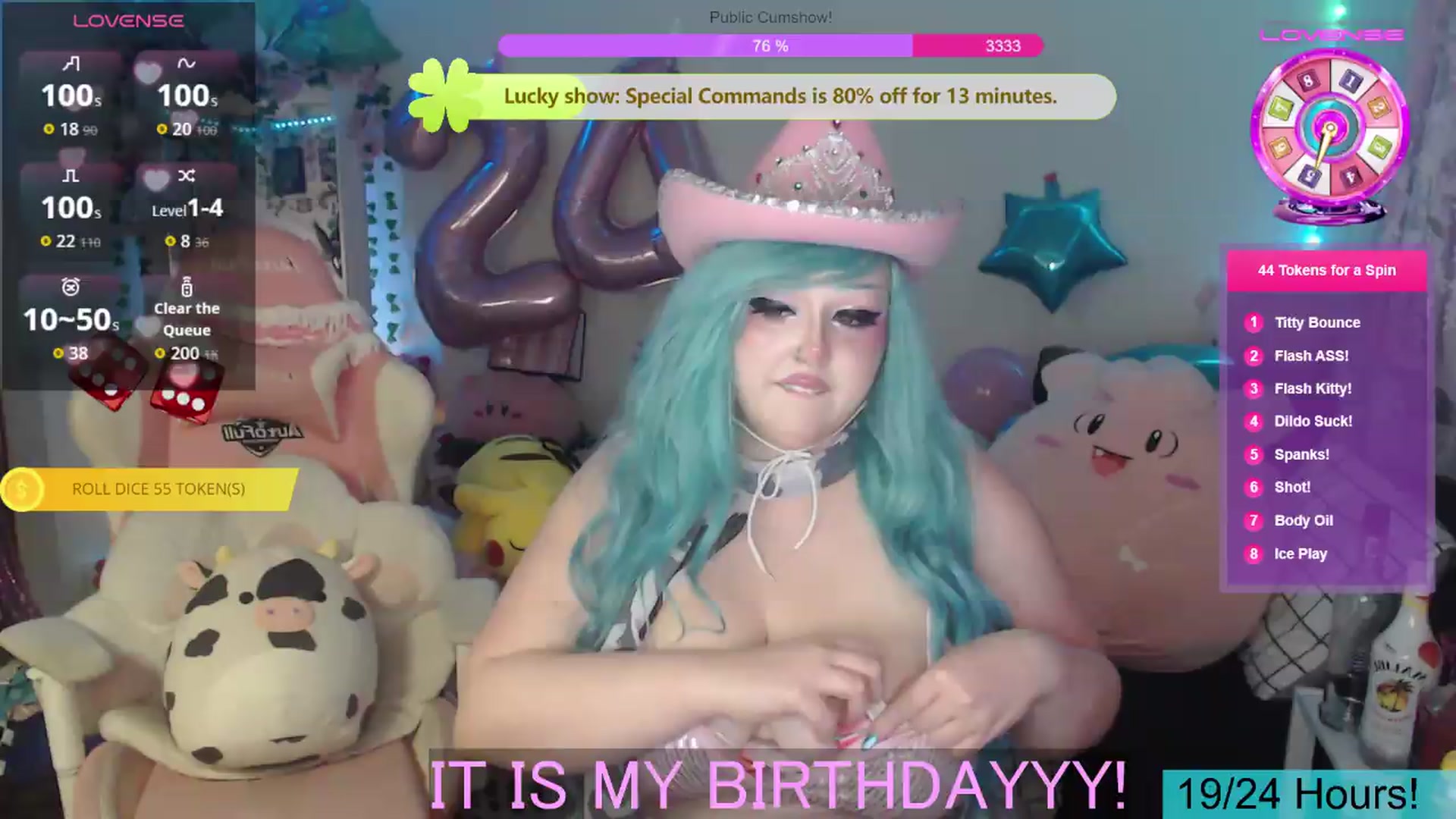 Gallery image thumbnail from BirthdayBouncyyy's myfreecams stream on, 08/24/2026, 04:39 image 19 of 20