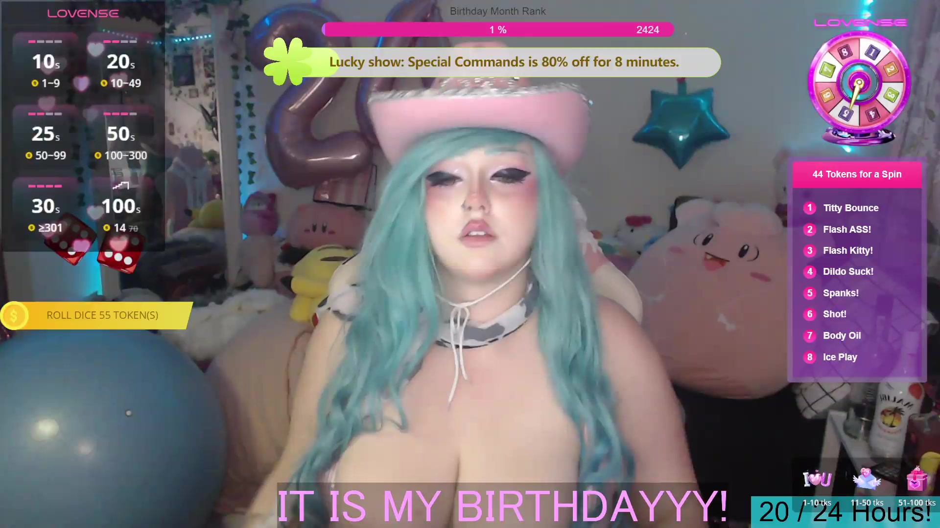 Gallery image thumbnail from BirthdayBouncyyy's myfreecams stream on, 08/24/2026, 08:37 image 6 of 20