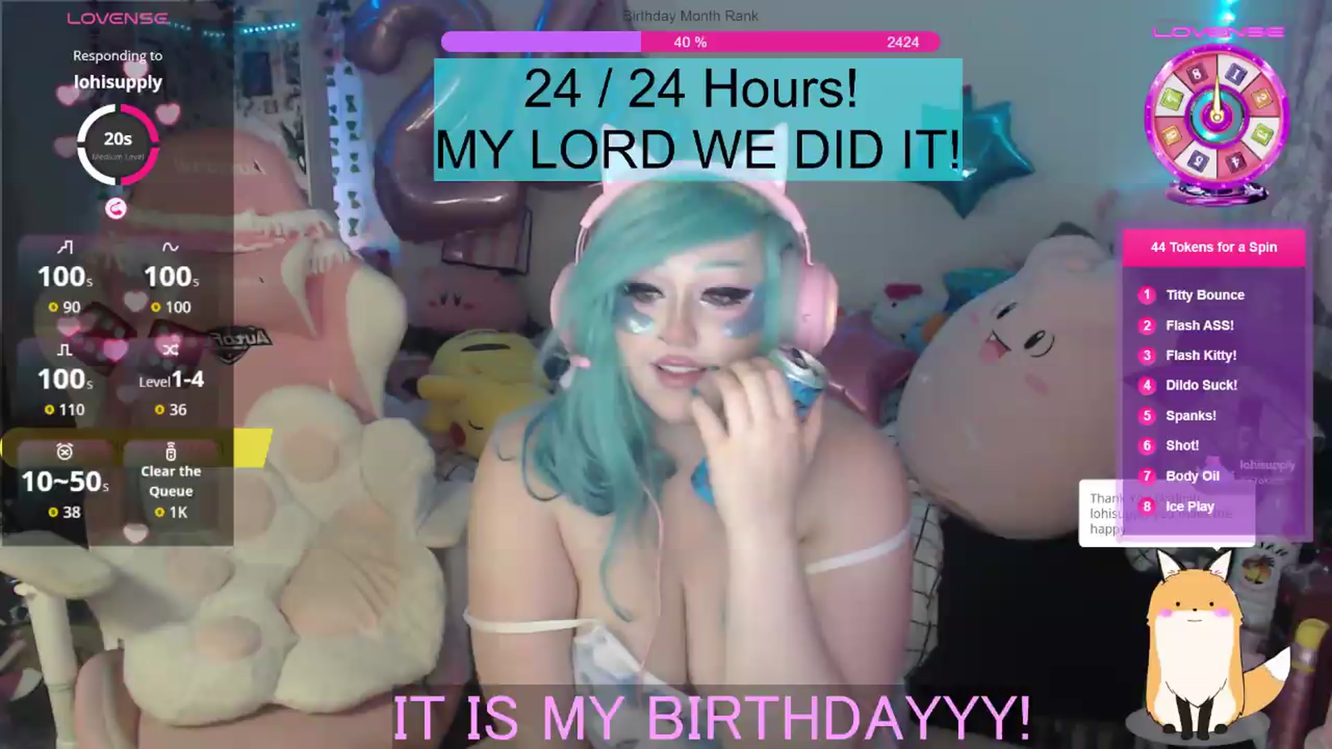 Gallery image thumbnail from BirthdayBouncyyy's myfreecams stream on, 08/24/2026, 08:45 image 12 of 20