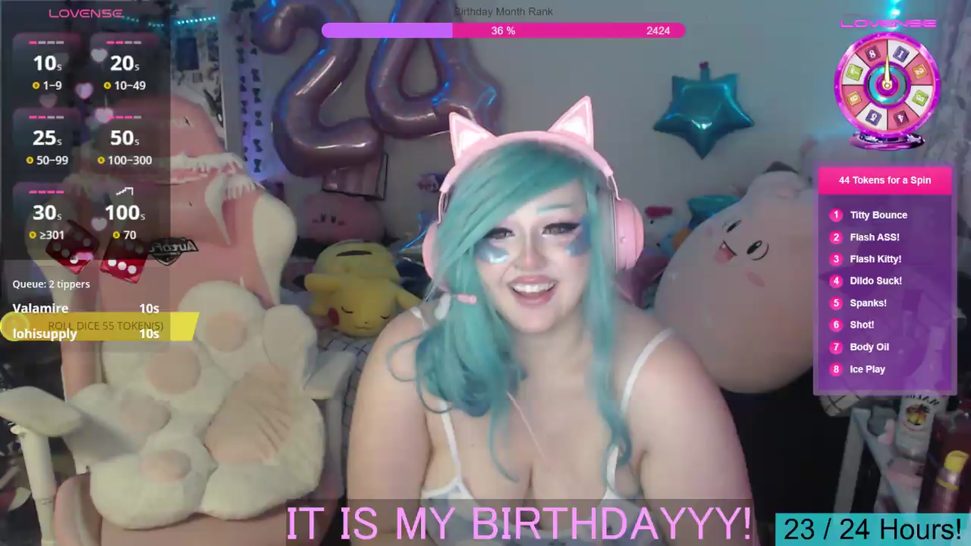 Gallery image thumbnail from BirthdayBouncyyy's myfreecams stream on, 08/24/2026, 08:45 image 5 of 20