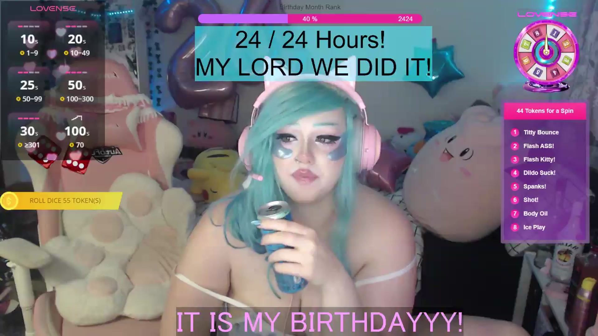Gallery image thumbnail from BirthdayBouncyyy's myfreecams stream on, 08/24/2026, 08:45 image 11 of 20
