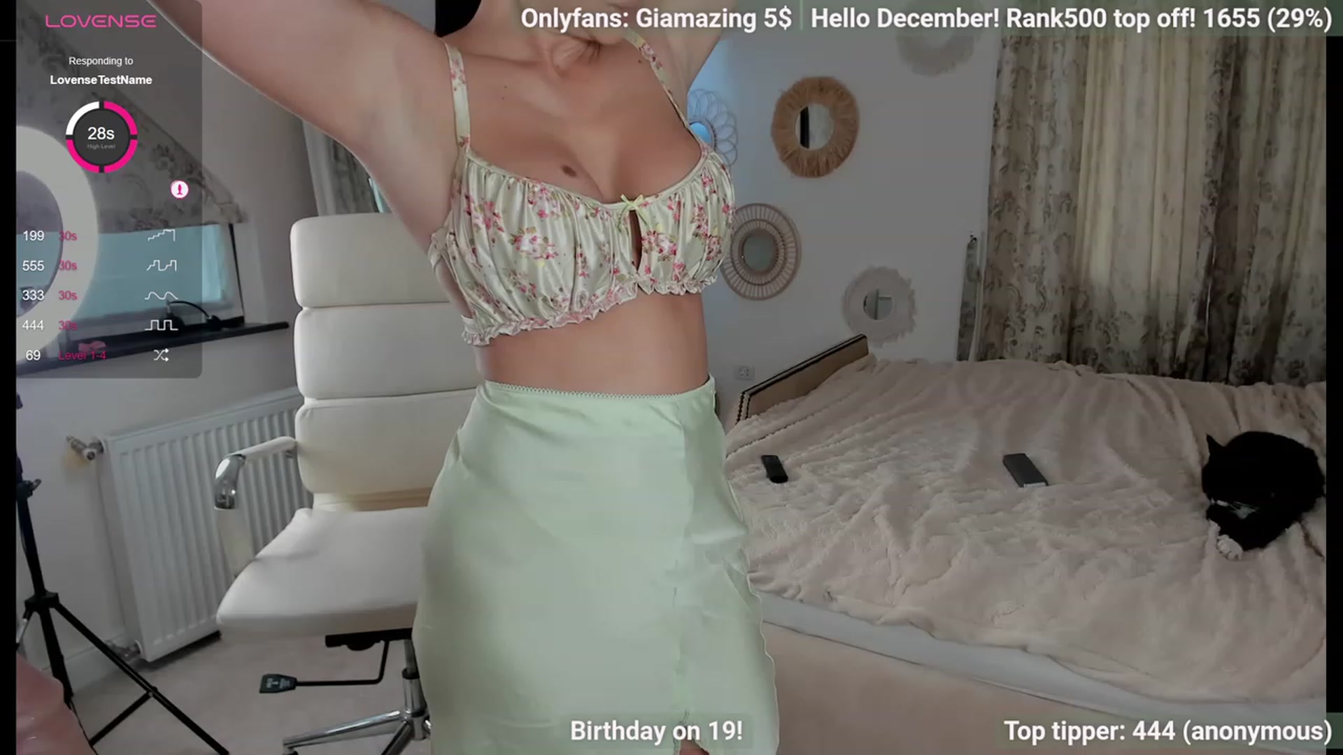 Gallery image thumbnail from BirthdayGia's myfreecams stream on, 12/02/2023, 14:45 image 9 of 20