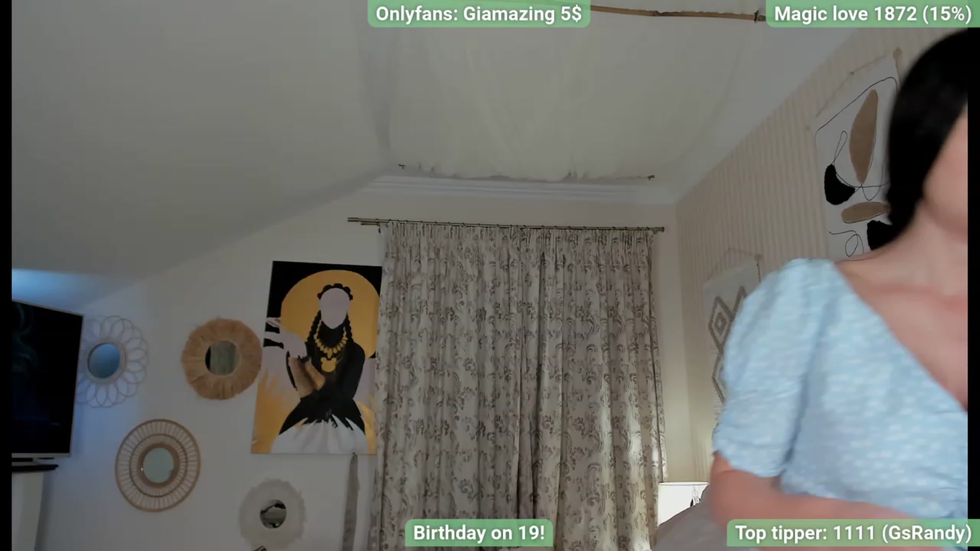 Gallery image thumbnail from BirthdayGia's myfreecams stream on, 12/04/2023, 01:02 image 9 of 20