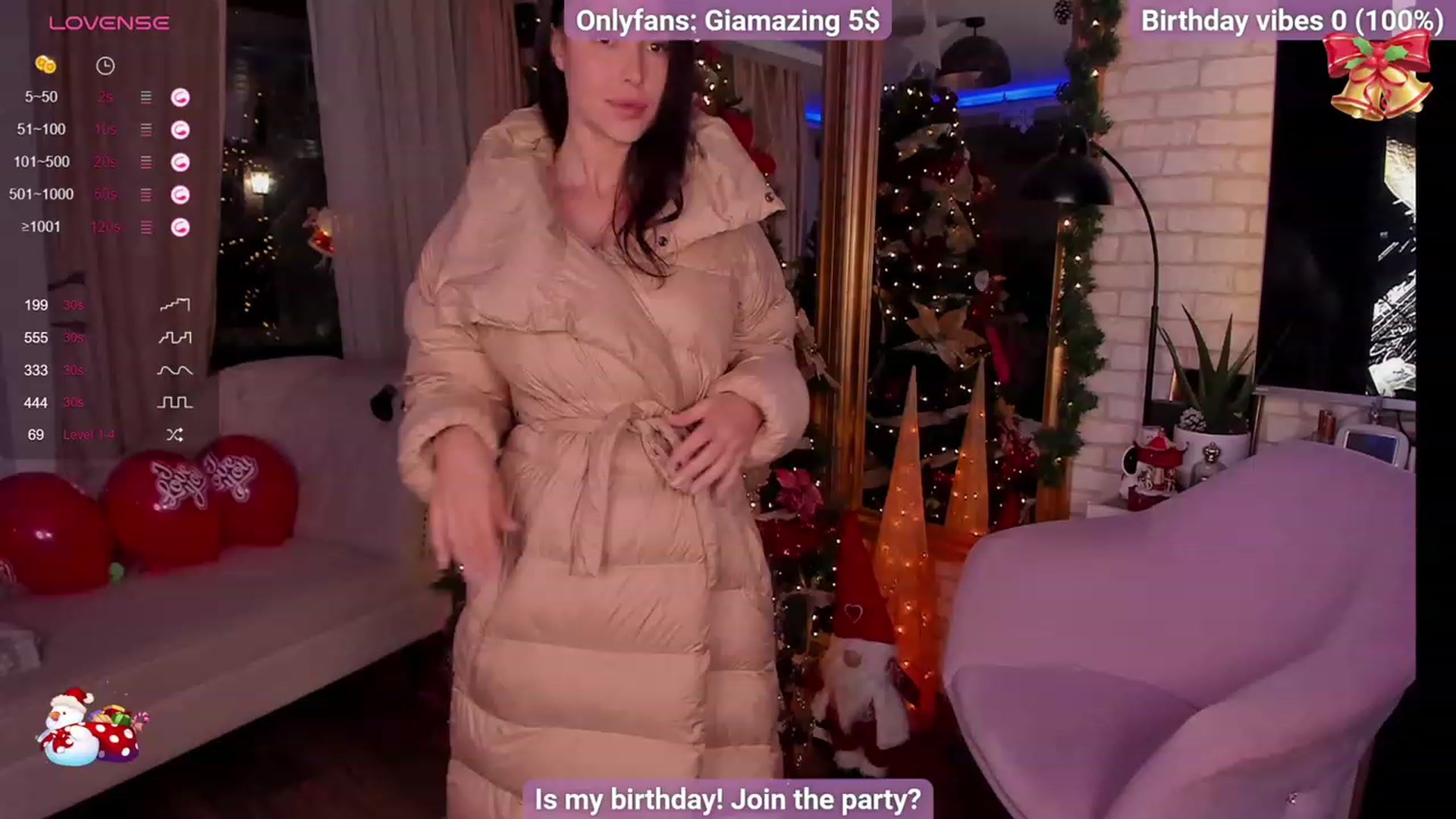 Gallery image thumbnail from BirthdayGia's myfreecams stream on, 12/19/2023, 01:03 image 1 of 20