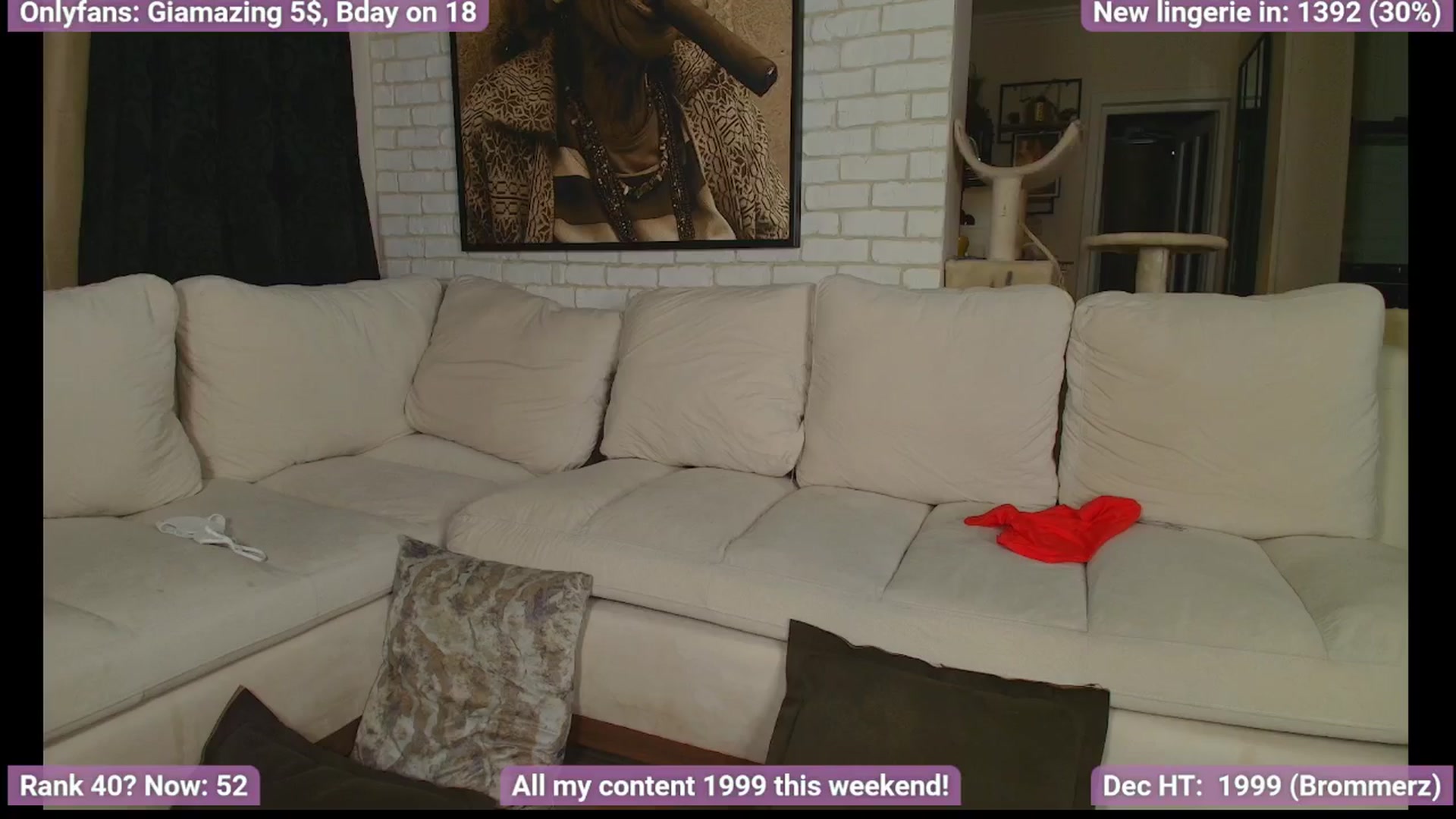Gallery image thumbnail from BirthdayGia's myfreecams stream on, 12/07/2024, 24:31 image 19 of 20