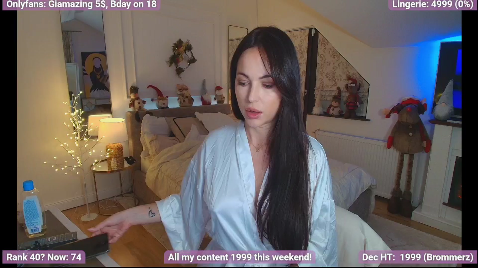 Gallery image thumbnail from BirthdayGia's myfreecams stream on, 12/08/2024, 23:34 image 3 of 20