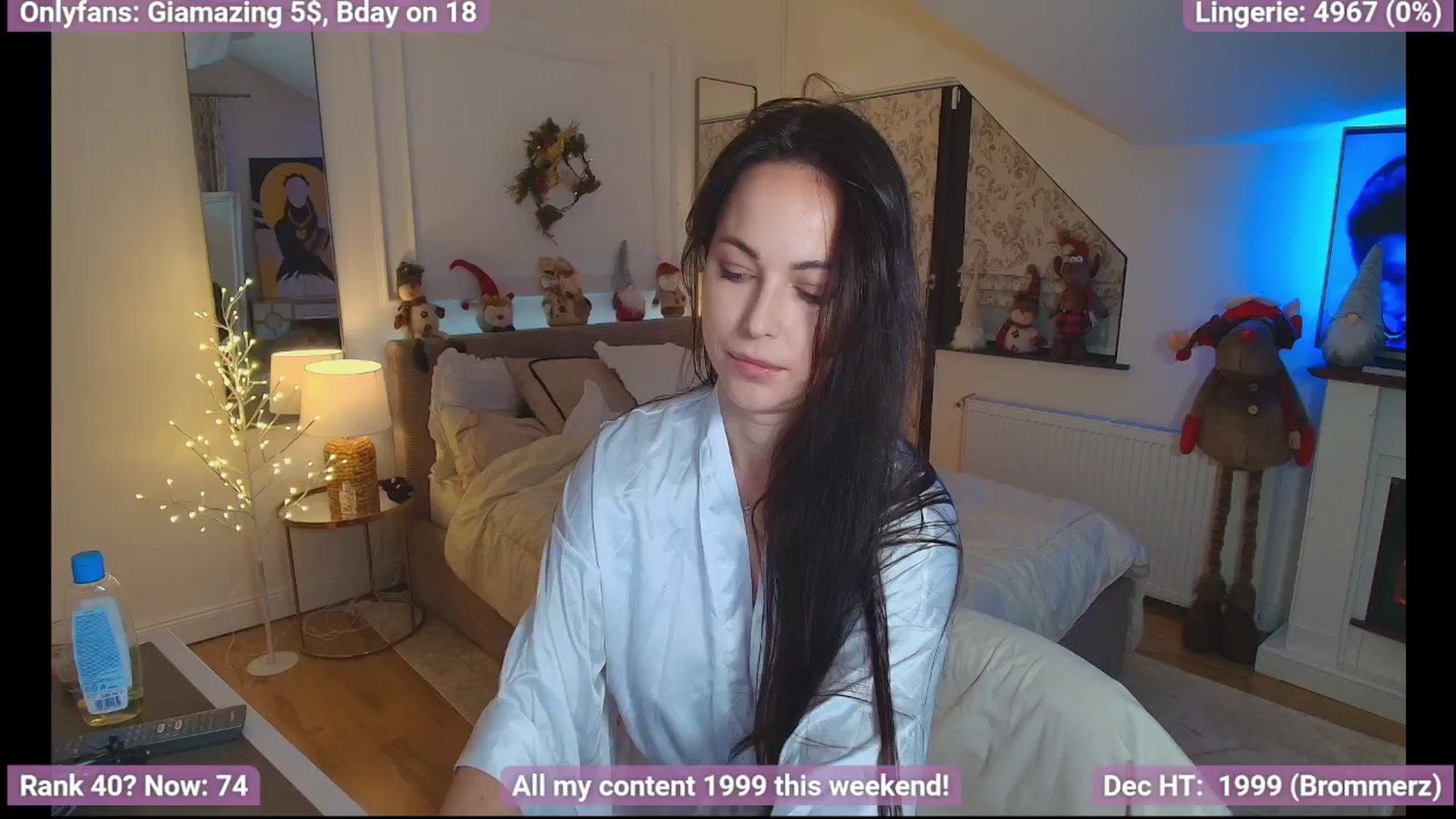 Gallery image thumbnail from BirthdayGia's myfreecams stream on, 12/08/2024, 23:34 image 5 of 20