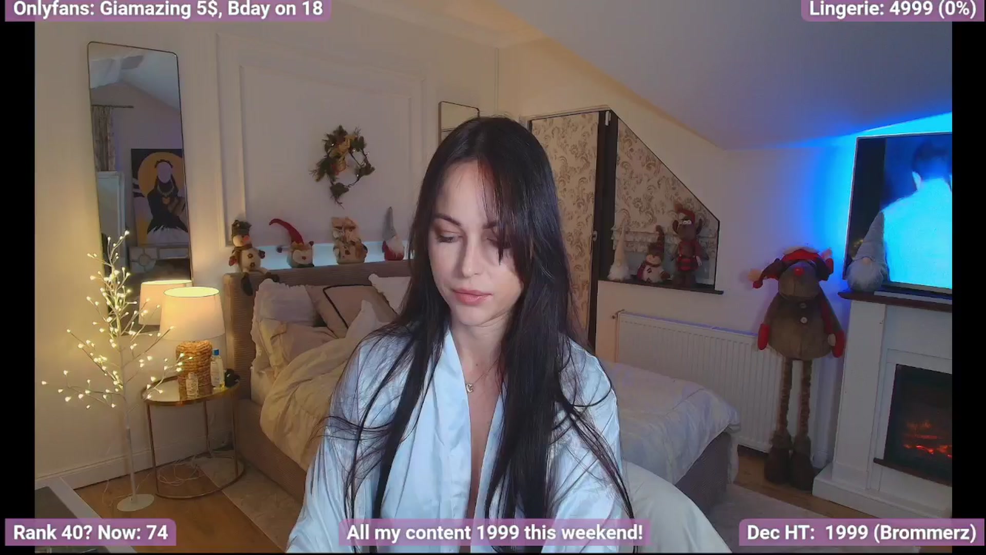 Gallery image thumbnail from BirthdayGia's myfreecams stream on, 12/08/2024, 23:34 image 1 of 20