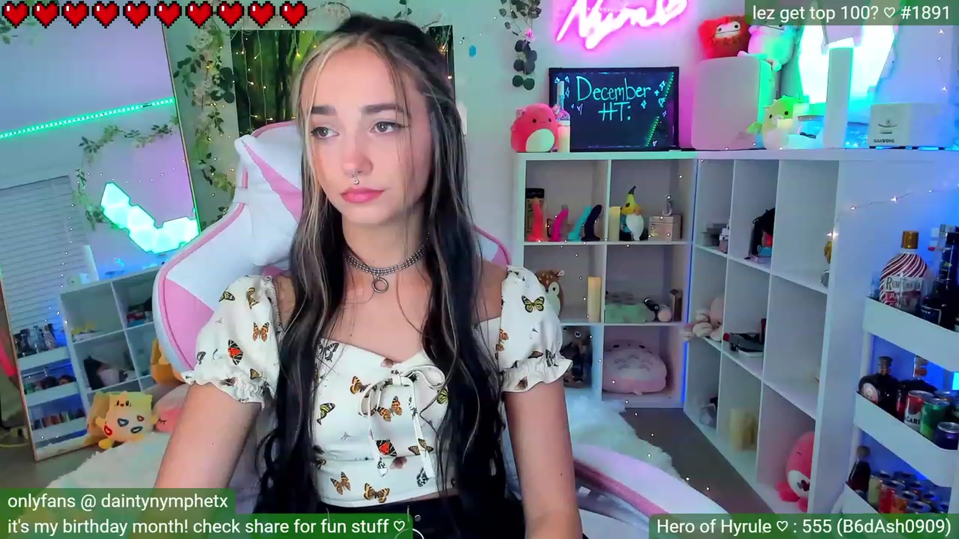 Gallery image thumbnail from BirthdayNym's myfreecams stream on, 12/02/2022, 03:00 image 11 of 20