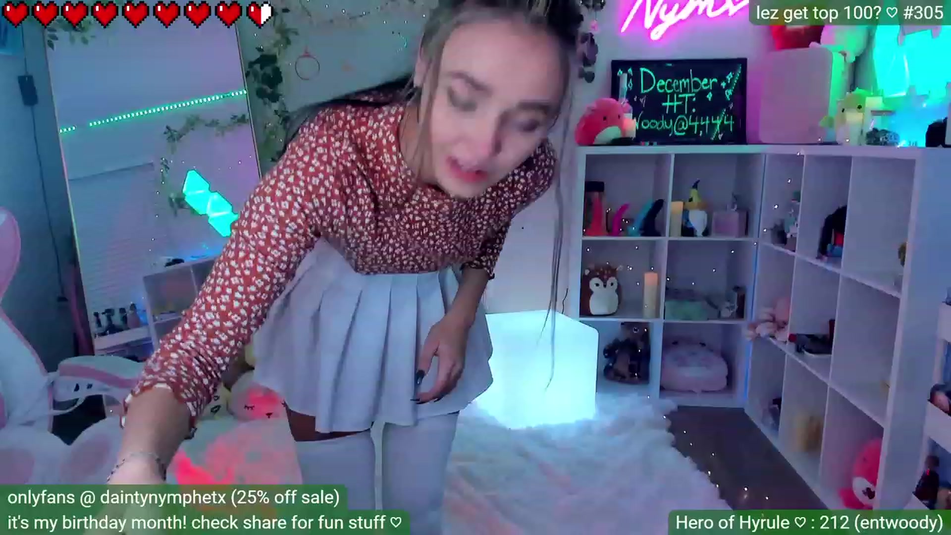 Gallery image thumbnail from BirthdayNym's myfreecams stream on, 12/10/2022, 05:15 image 3 of 20