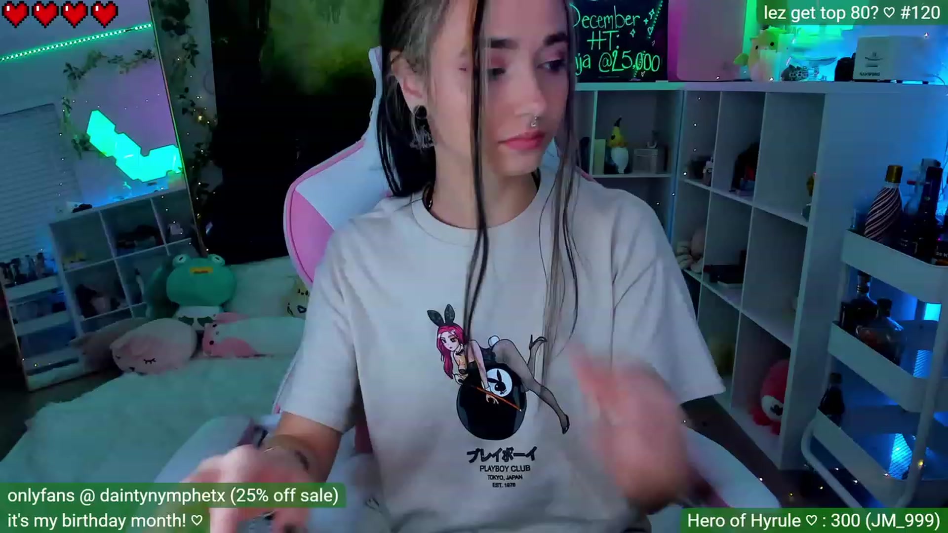 Gallery image thumbnail from BirthdayNym's myfreecams stream on, 12/24/2022, 04:34 image 4 of 20