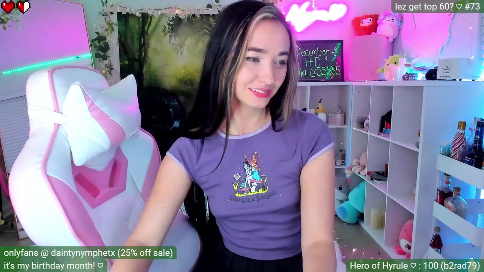 Gallery image thumbnail from BirthdayNym's myfreecams stream on, 12/29/2022, 05:05 image 4 of 20
