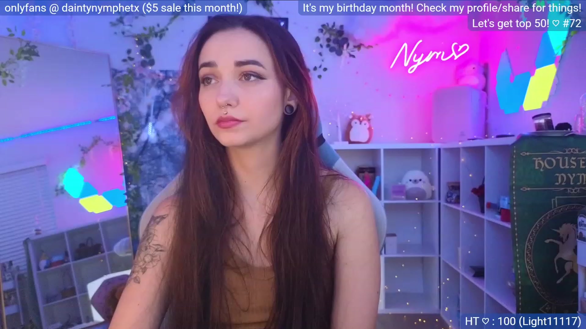 Gallery image thumbnail from BirthdayNym's myfreecams stream on, 12/01/2023, 09:29 image 9 of 20