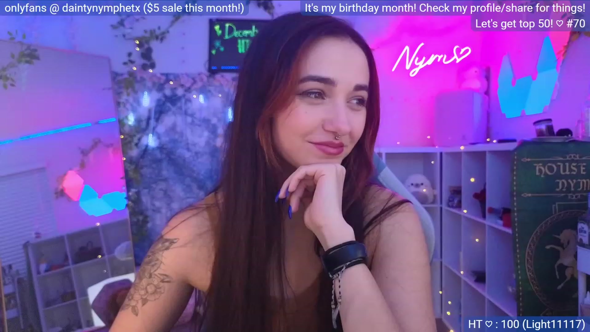 Gallery image thumbnail from BirthdayNym's myfreecams stream on, 12/01/2023, 09:29 image 20 of 20