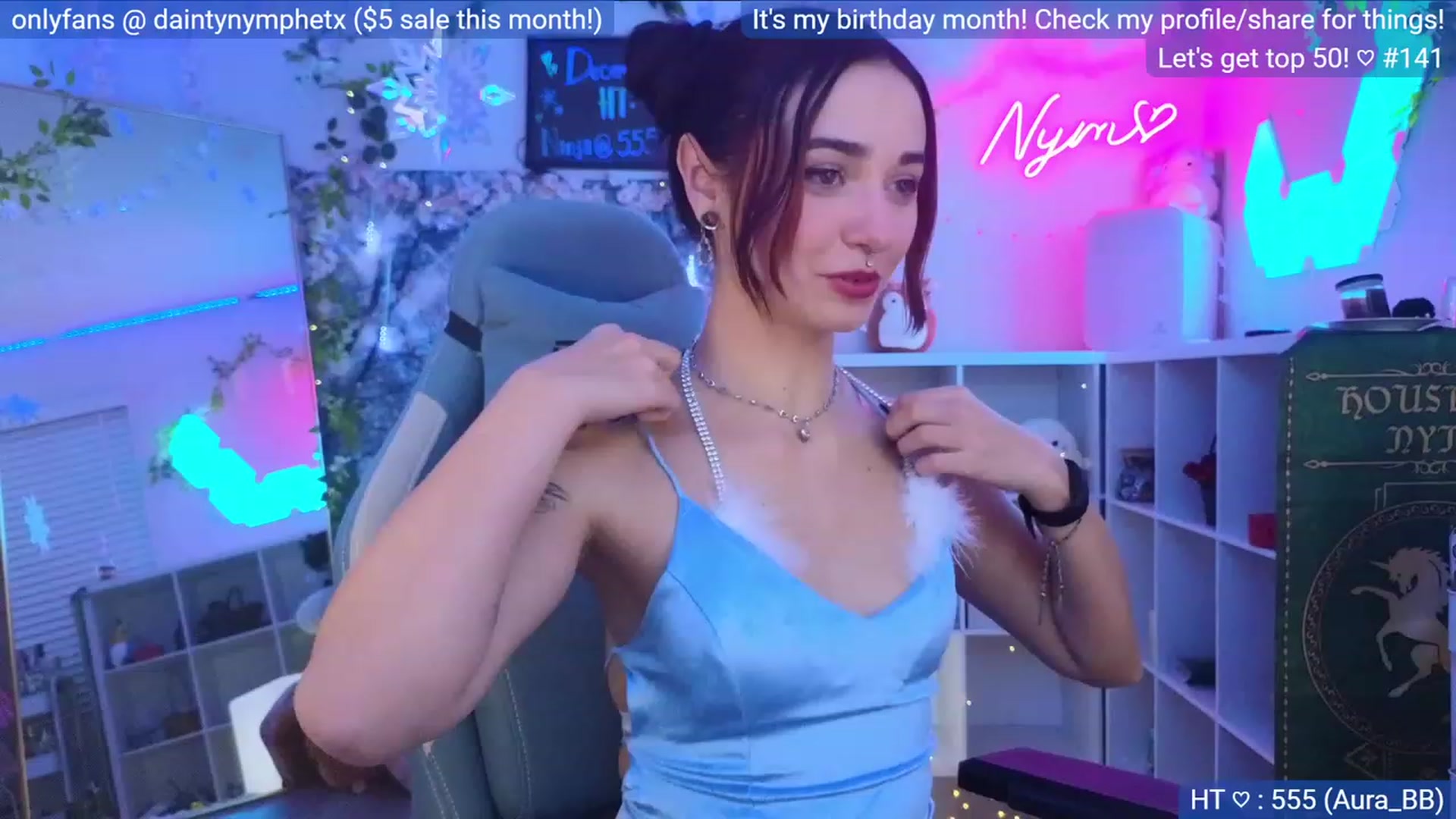 Gallery image thumbnail from BirthdayNym's myfreecams stream on, 12/02/2023, 05:19 image 4 of 20