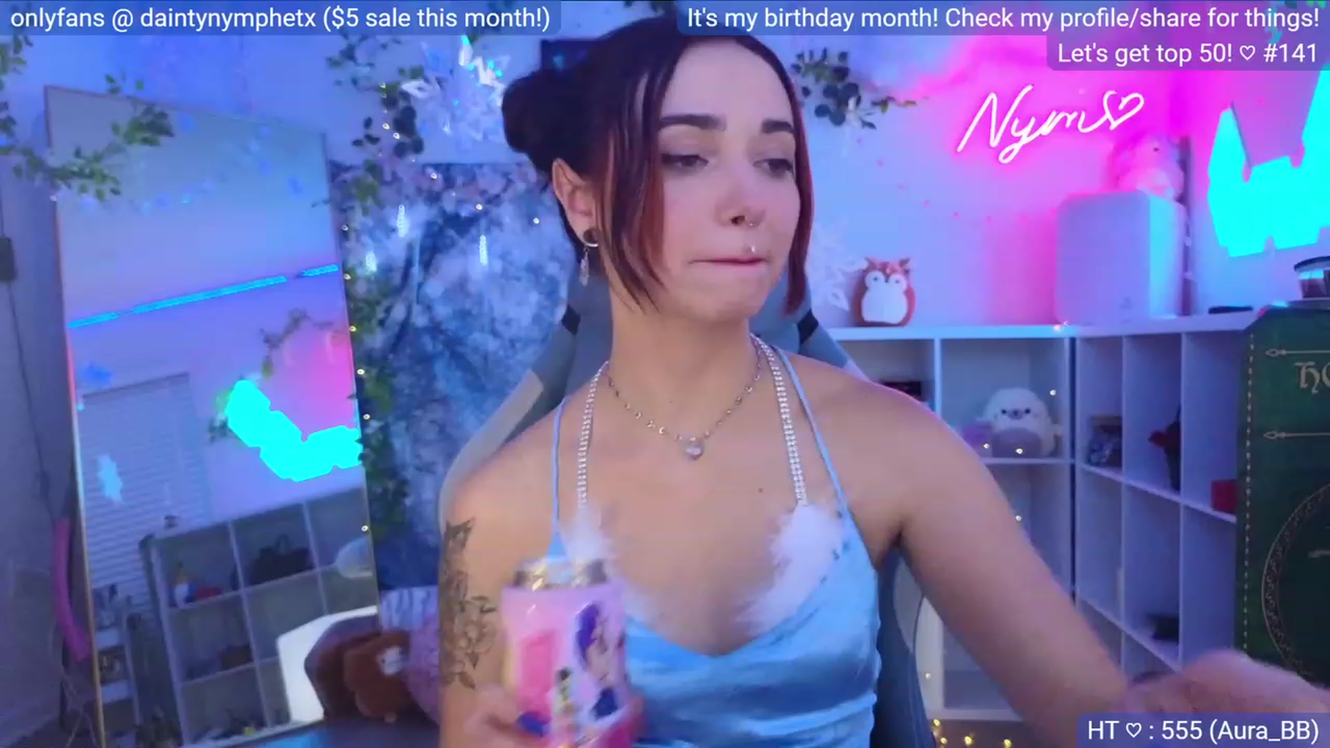 Gallery image thumbnail from BirthdayNym's myfreecams stream on, 12/02/2023, 05:19 image 5 of 20