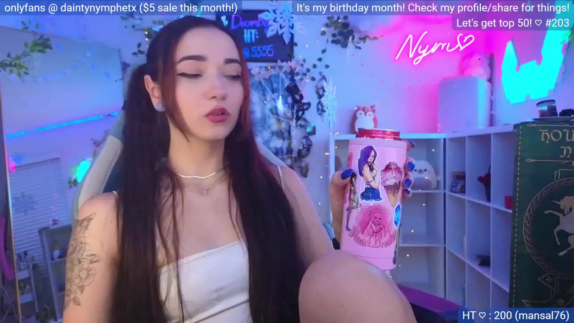 Gallery image thumbnail from BirthdayNym's myfreecams stream on, 12/03/2023, 06:12 image 4 of 20