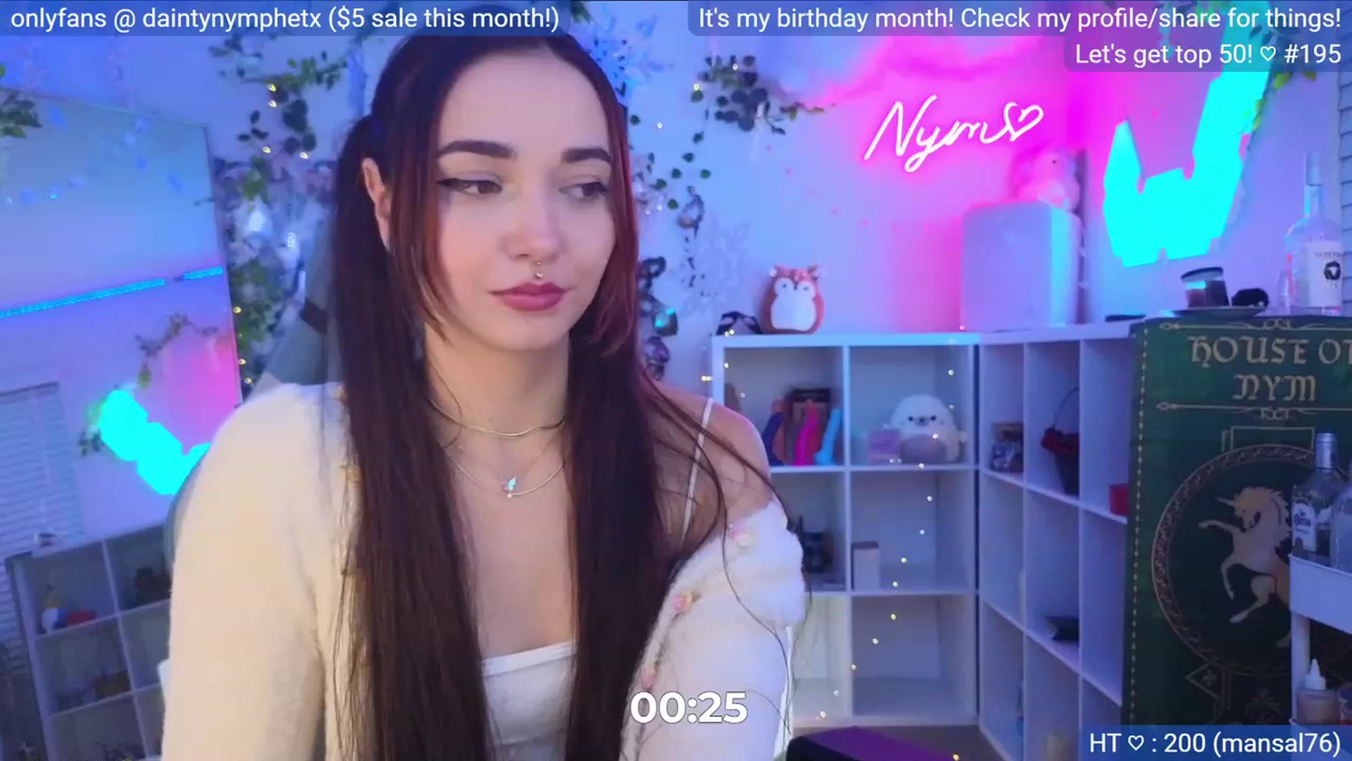 Gallery image thumbnail from BirthdayNym's myfreecams stream on, 12/03/2023, 06:12 image 18 of 20
