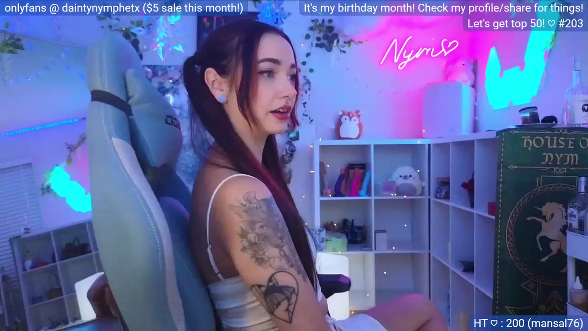 Gallery image thumbnail from BirthdayNym's myfreecams stream on, 12/03/2023, 06:12 image 9 of 20