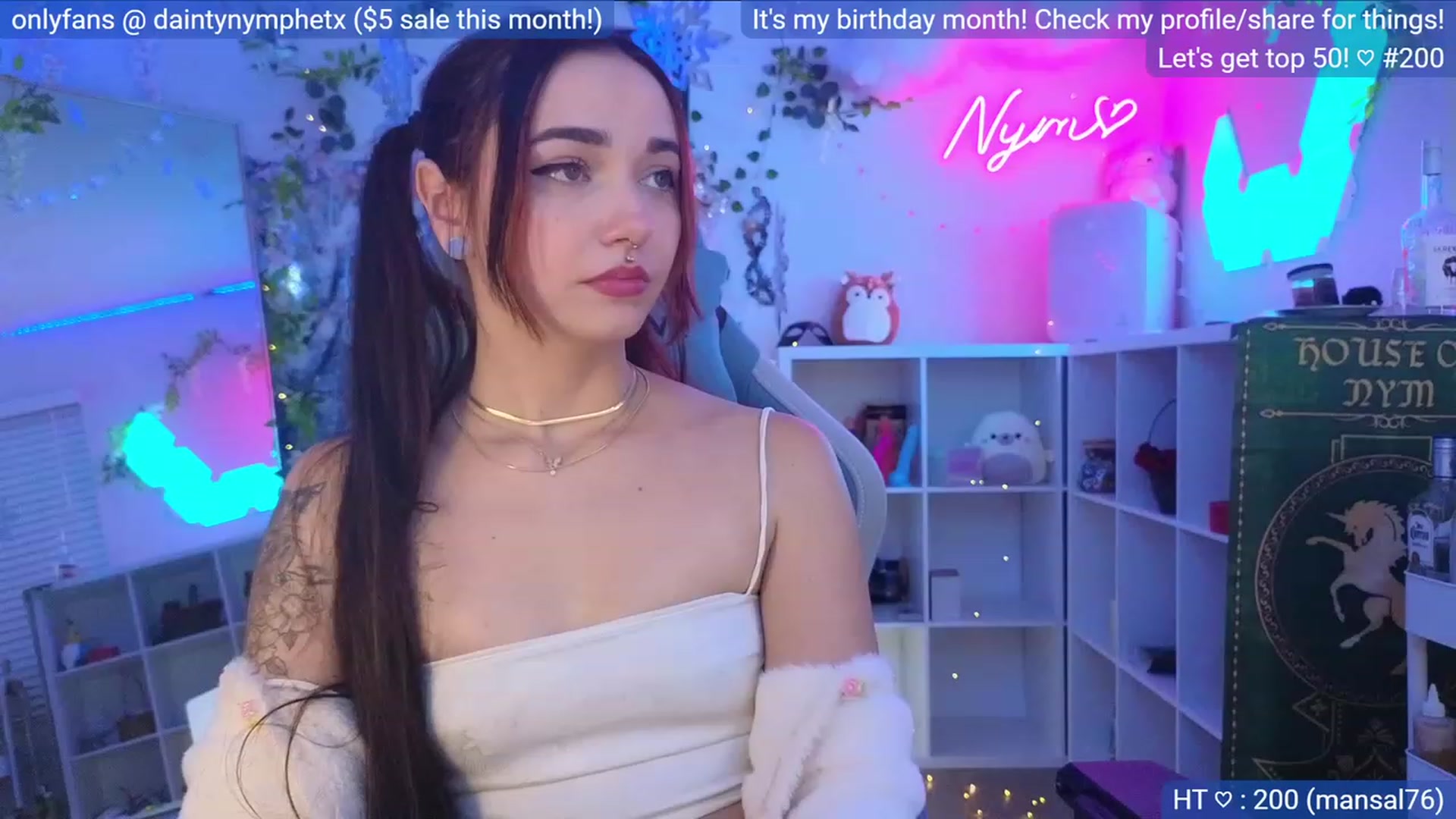 Gallery image thumbnail from BirthdayNym's myfreecams stream on, 12/03/2023, 06:12 image 12 of 20
