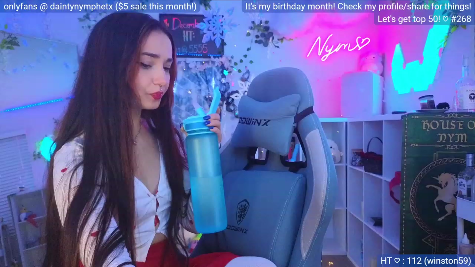 Gallery image thumbnail from BirthdayNym's myfreecams stream on, 12/04/2023, 05:40 image 8 of 20