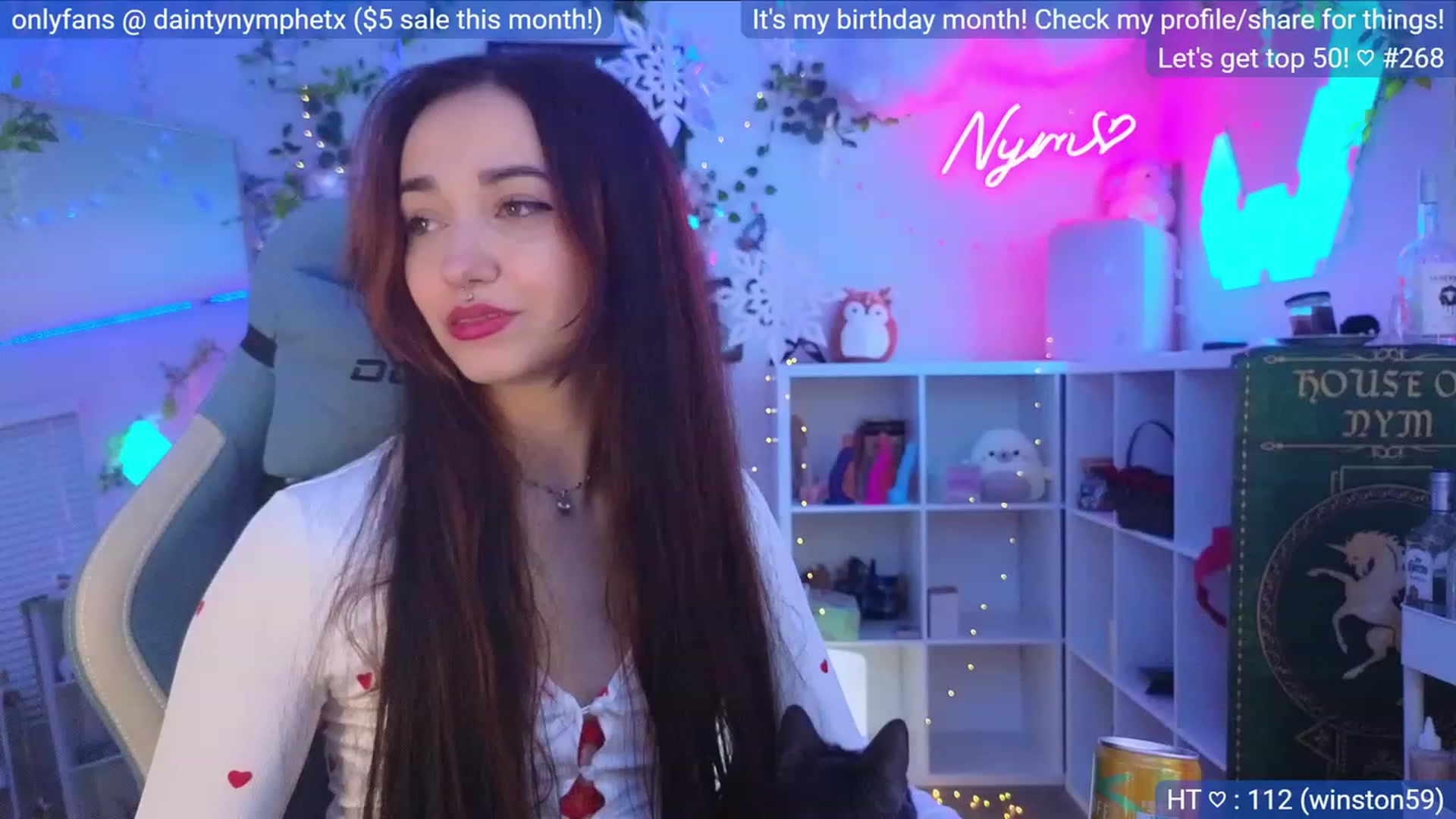 Gallery image thumbnail from BirthdayNym's myfreecams stream on, 12/04/2023, 05:40 image 6 of 20