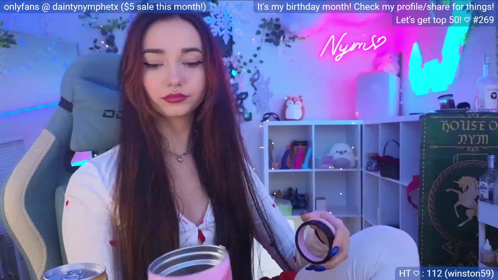 Gallery image thumbnail from BirthdayNym's myfreecams stream on, 12/04/2023, 05:40 image 4 of 20