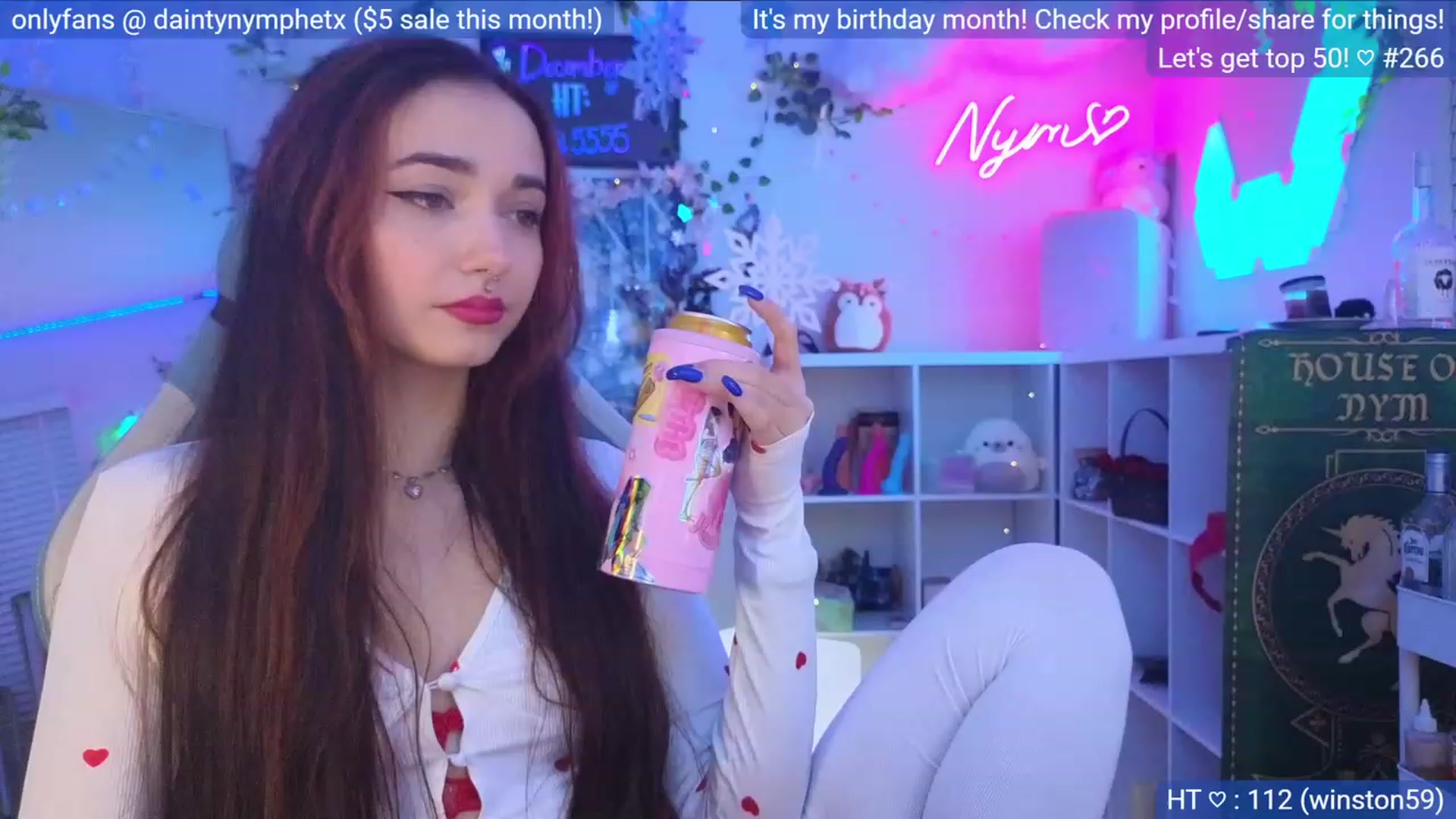 Gallery image thumbnail from BirthdayNym's myfreecams stream on, 12/04/2023, 05:40 image 5 of 20