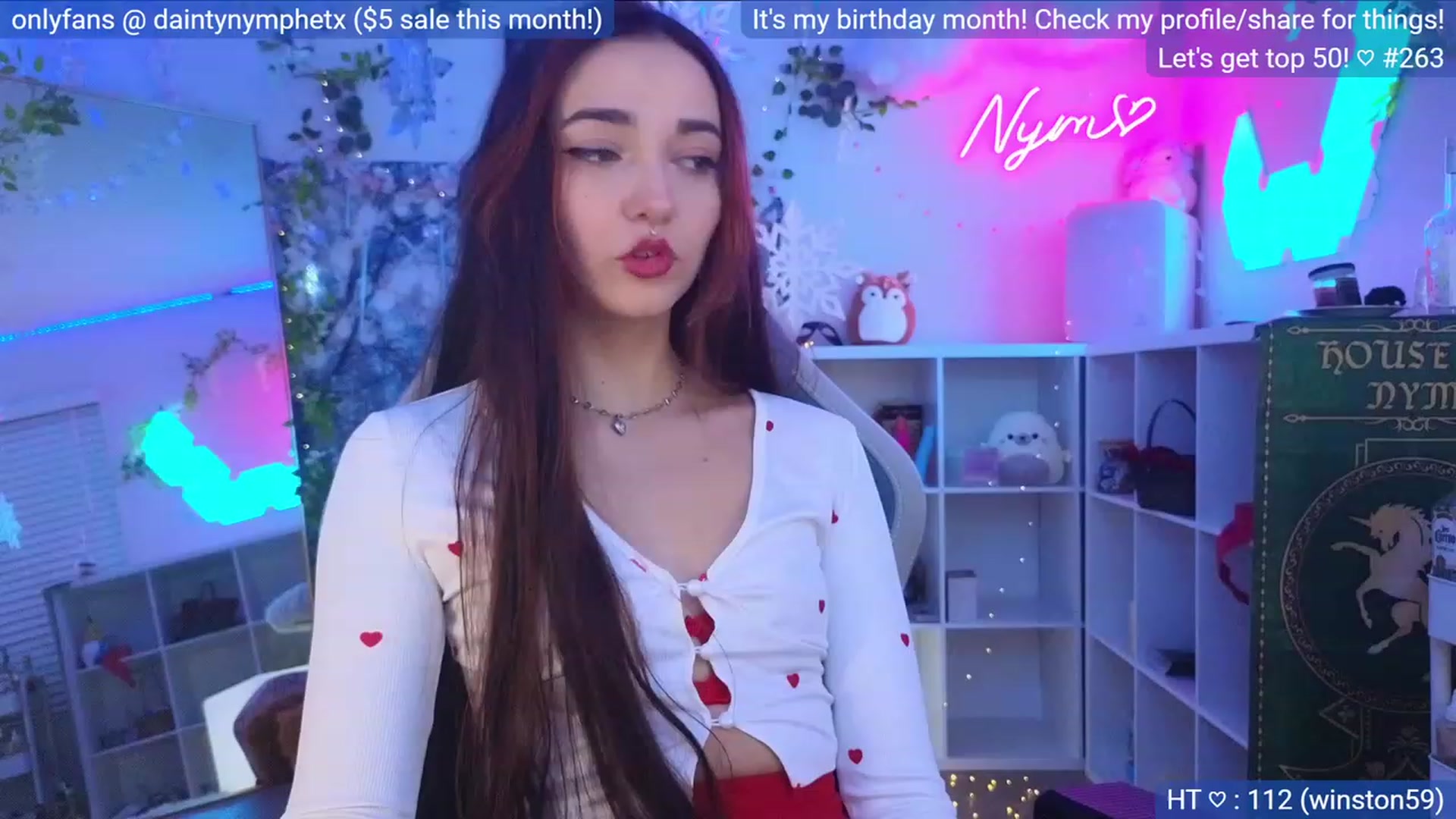 Gallery image thumbnail from BirthdayNym's myfreecams stream on, 12/04/2023, 05:40 image 9 of 20