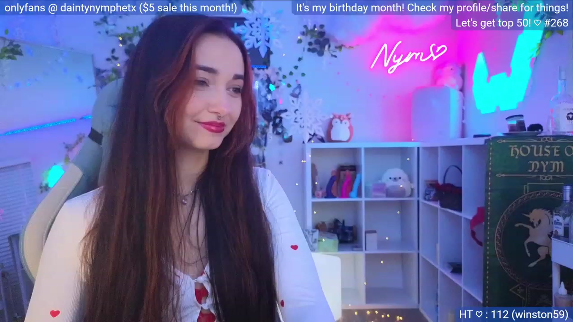 Gallery image thumbnail from BirthdayNym's myfreecams stream on, 12/04/2023, 05:40 image 7 of 20