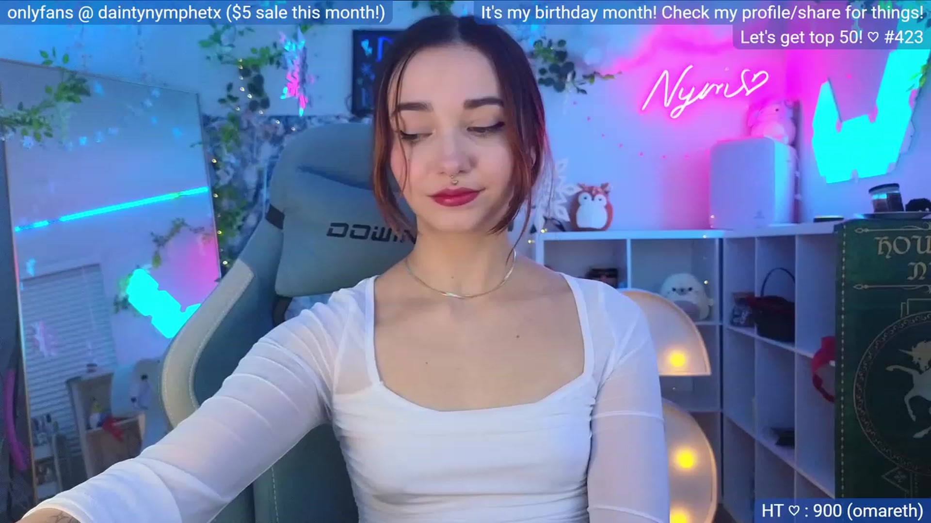 Gallery image thumbnail from BirthdayNym's myfreecams stream on, 12/07/2023, 04:05 image 8 of 20