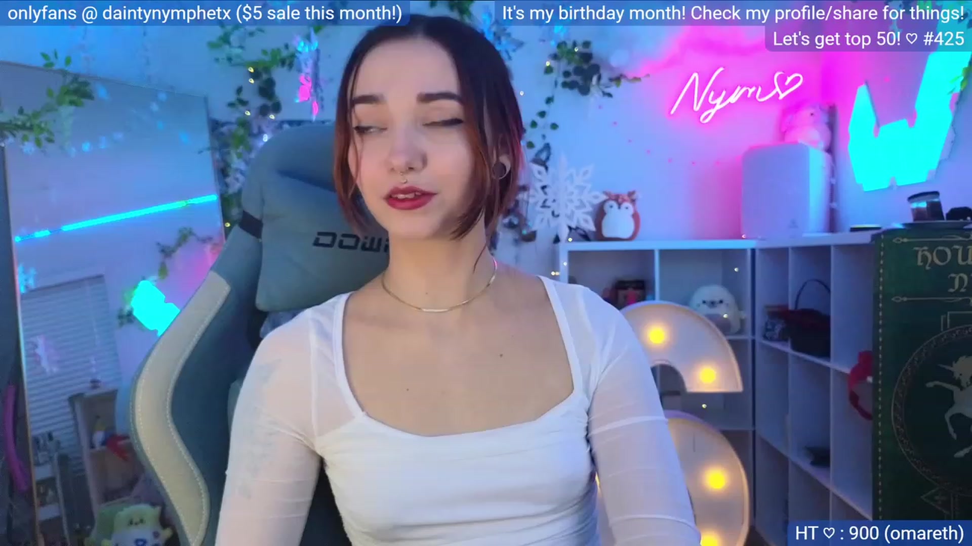Gallery image thumbnail from BirthdayNym's myfreecams stream on, 12/07/2023, 04:05 image 7 of 20