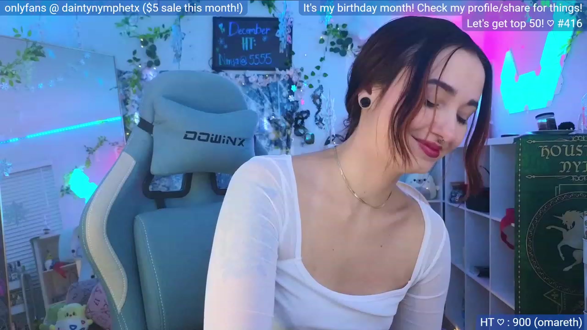 Gallery image thumbnail from BirthdayNym's myfreecams stream on, 12/07/2023, 04:05 image 13 of 20