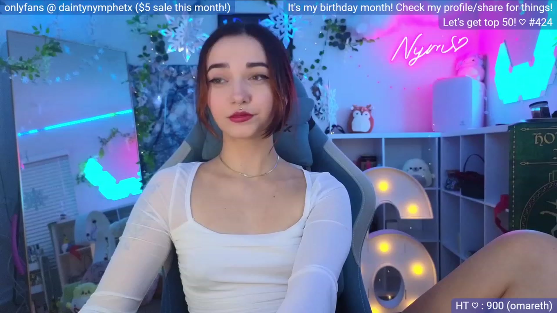 Gallery image thumbnail from BirthdayNym's myfreecams stream on, 12/07/2023, 04:05 image 10 of 20