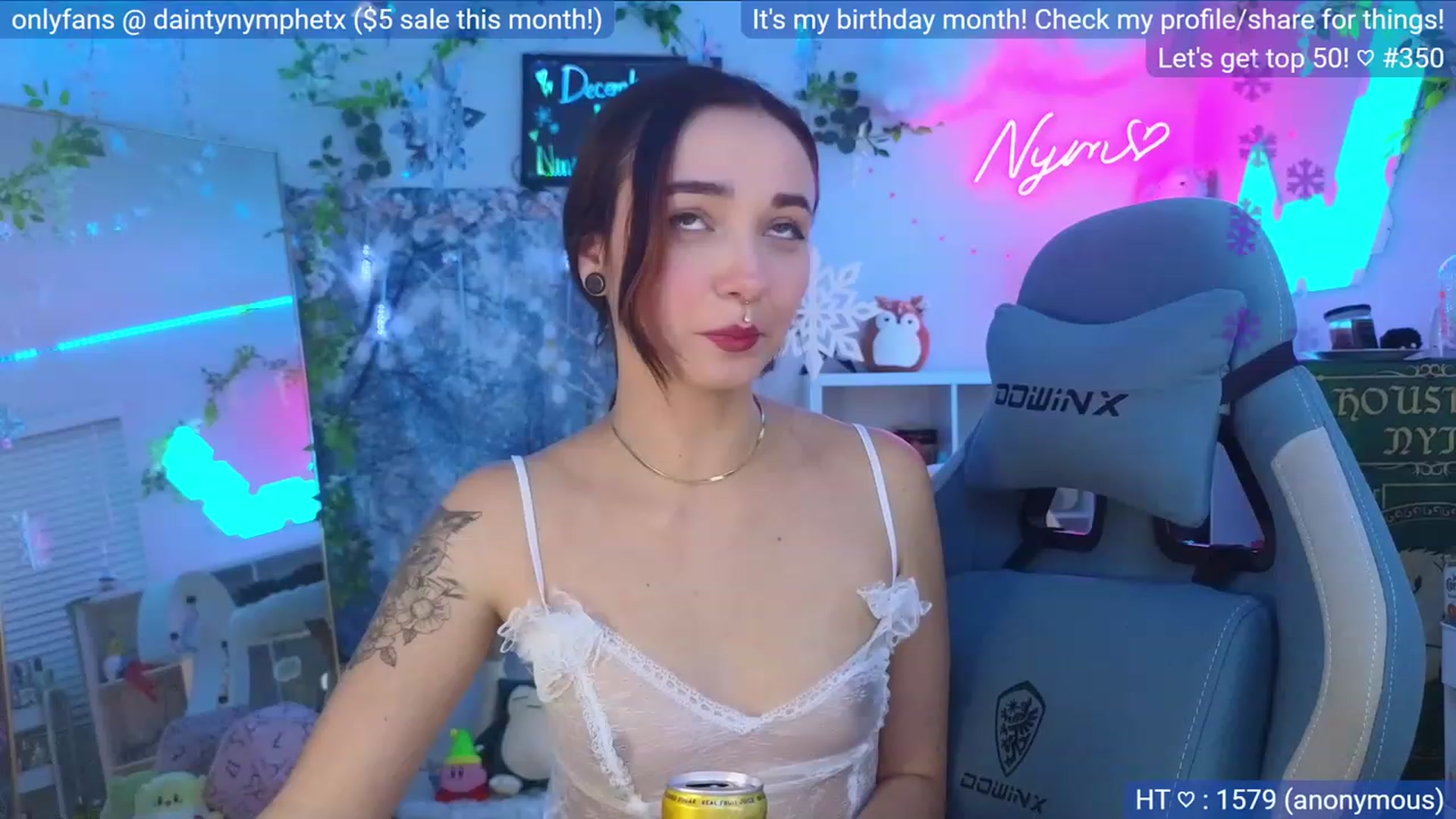 Gallery image thumbnail from BirthdayNym's myfreecams stream on, 12/07/2023, 05:16 image 1 of 20